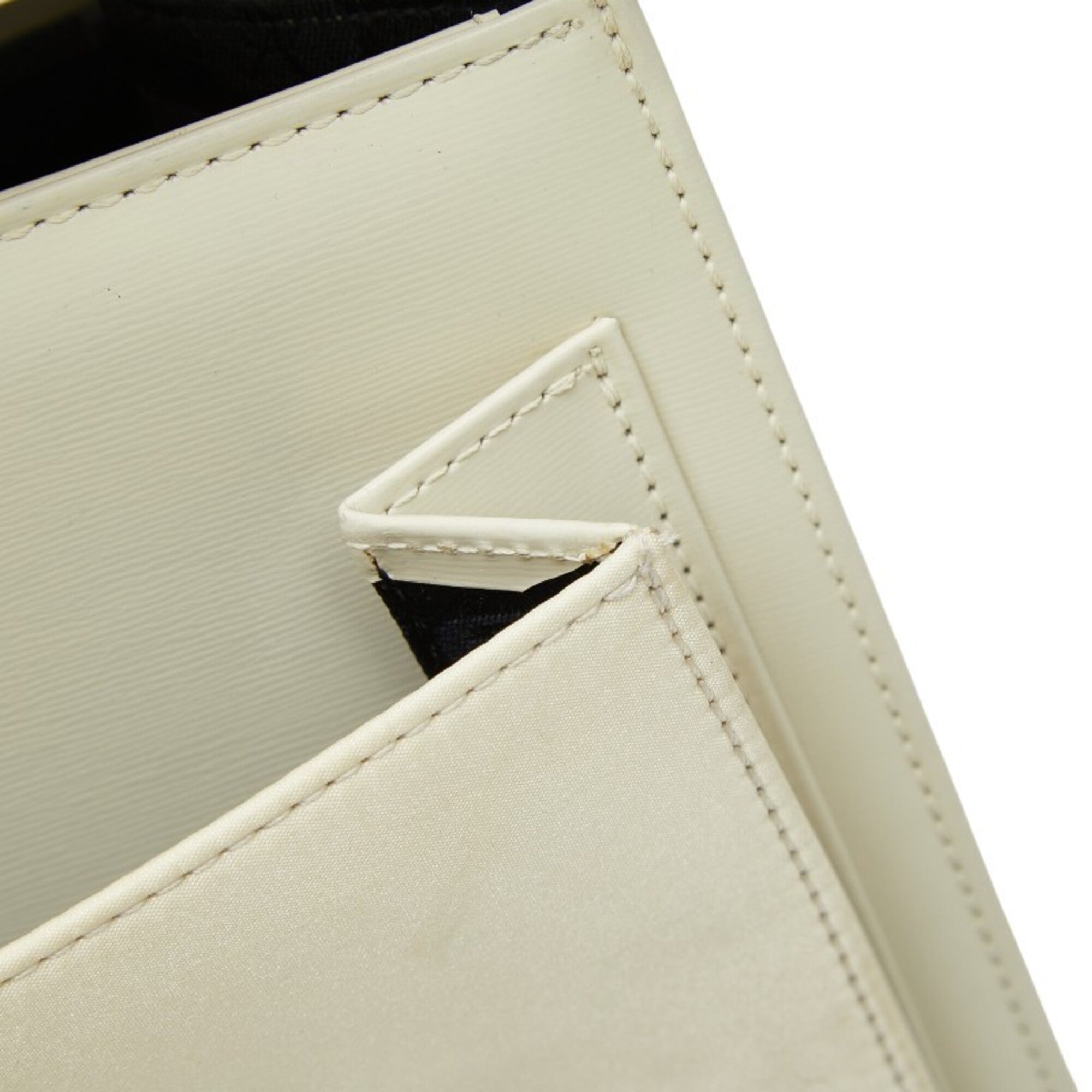 Saint Laurent White Leather Handbag Shoulder Bag (Pre-Owned)