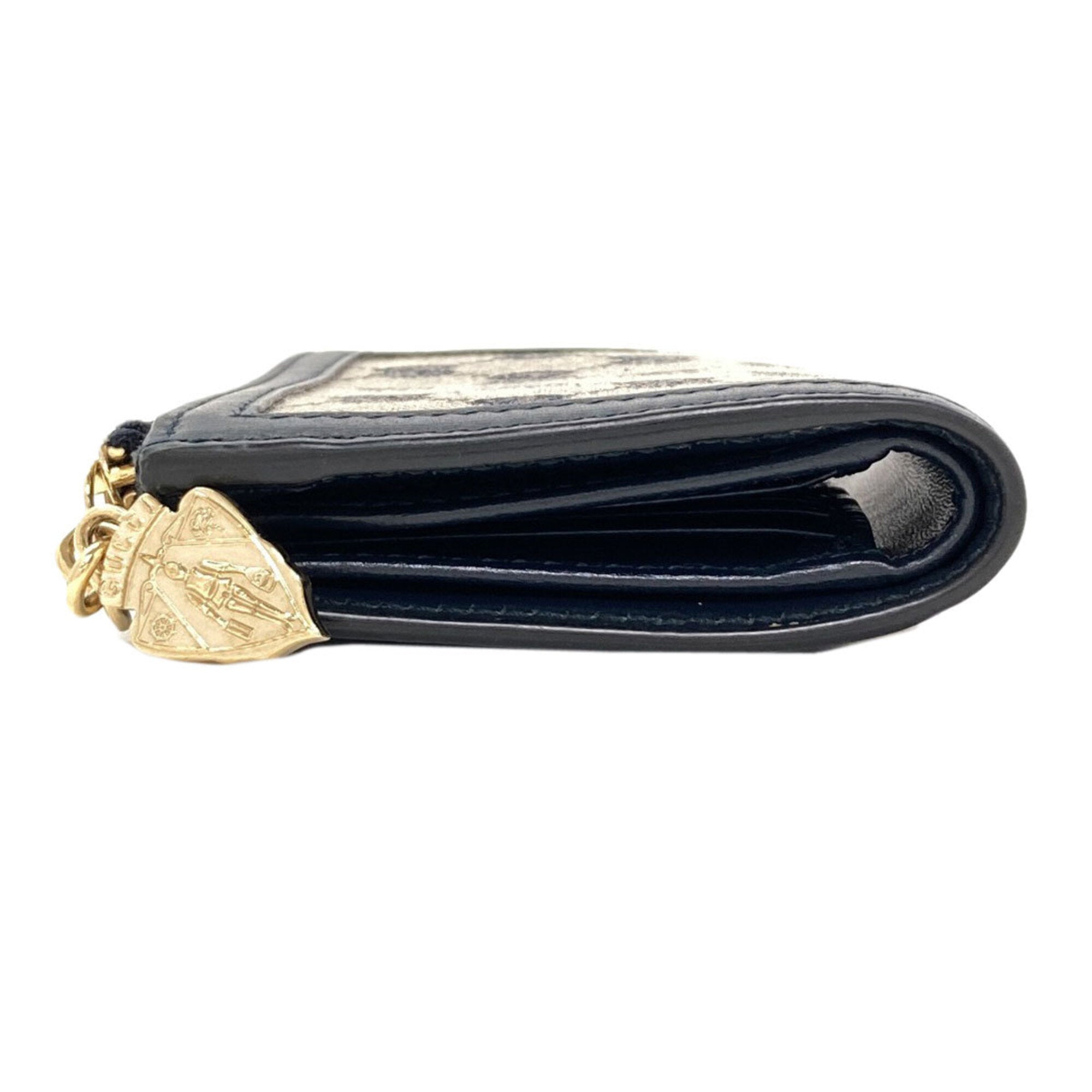 Gucci Navy Canvas Wallet (Bi-Fold) (Pre-Owned)