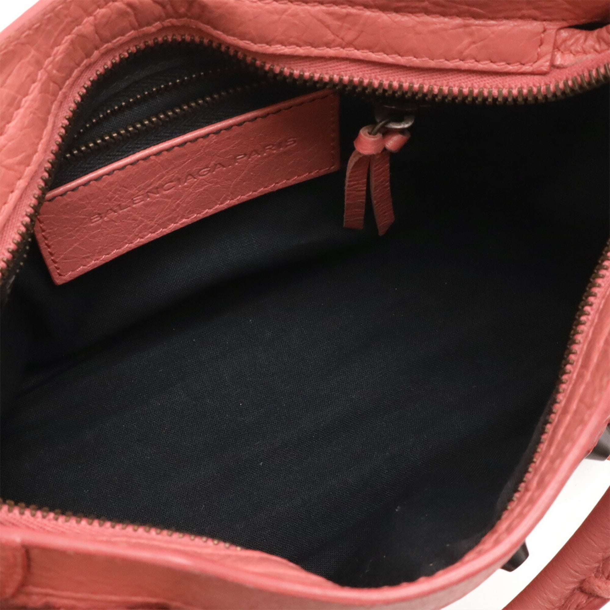 Balenciaga Pink Leather Handbag Shoulder Bag (Pre-Owned)