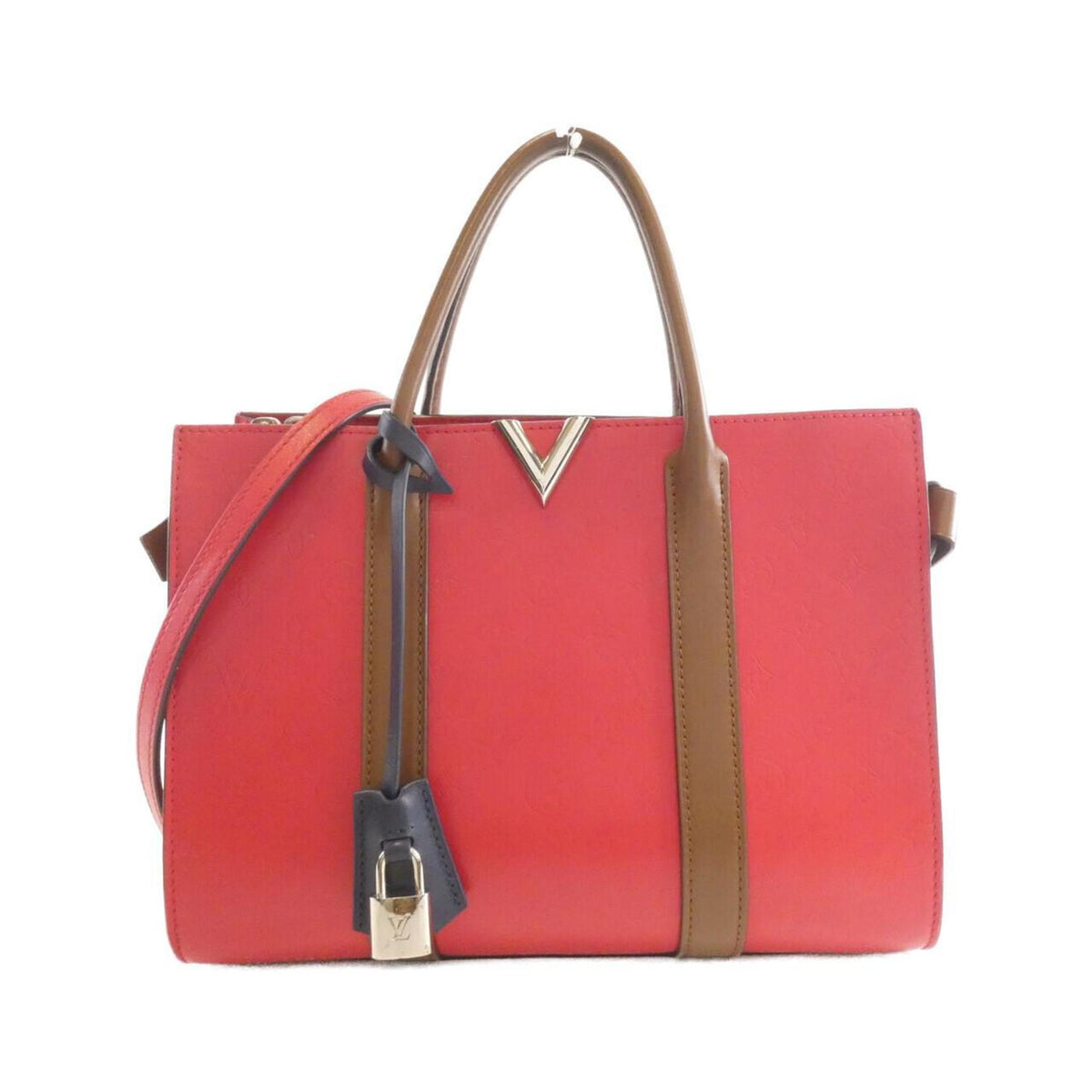 Louis Vuitton Rubis Noisette Leather Handbag (Pre-Owned)