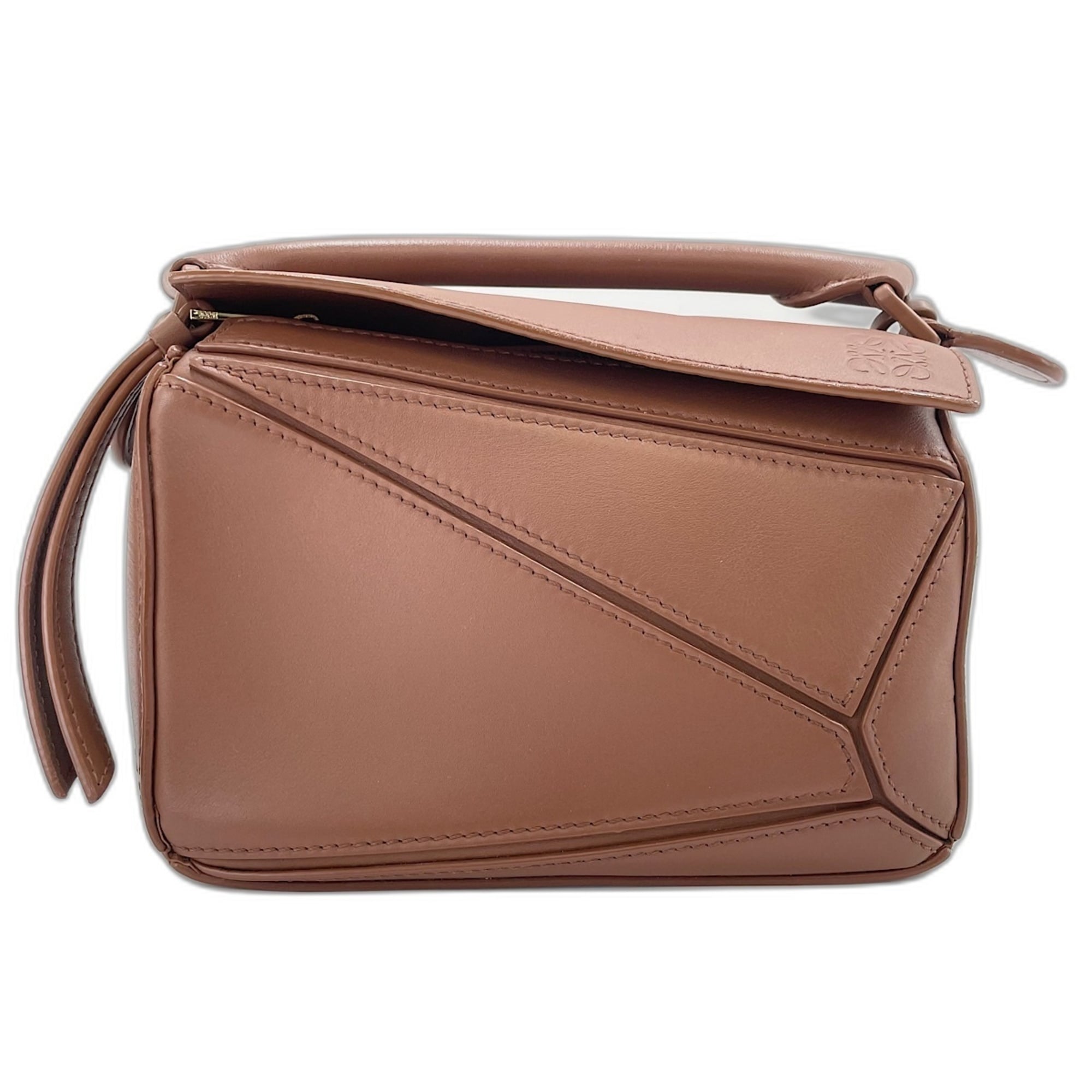 Loewe Puzzle Brown Handbag Shoulder Bag (Pre-Owned)