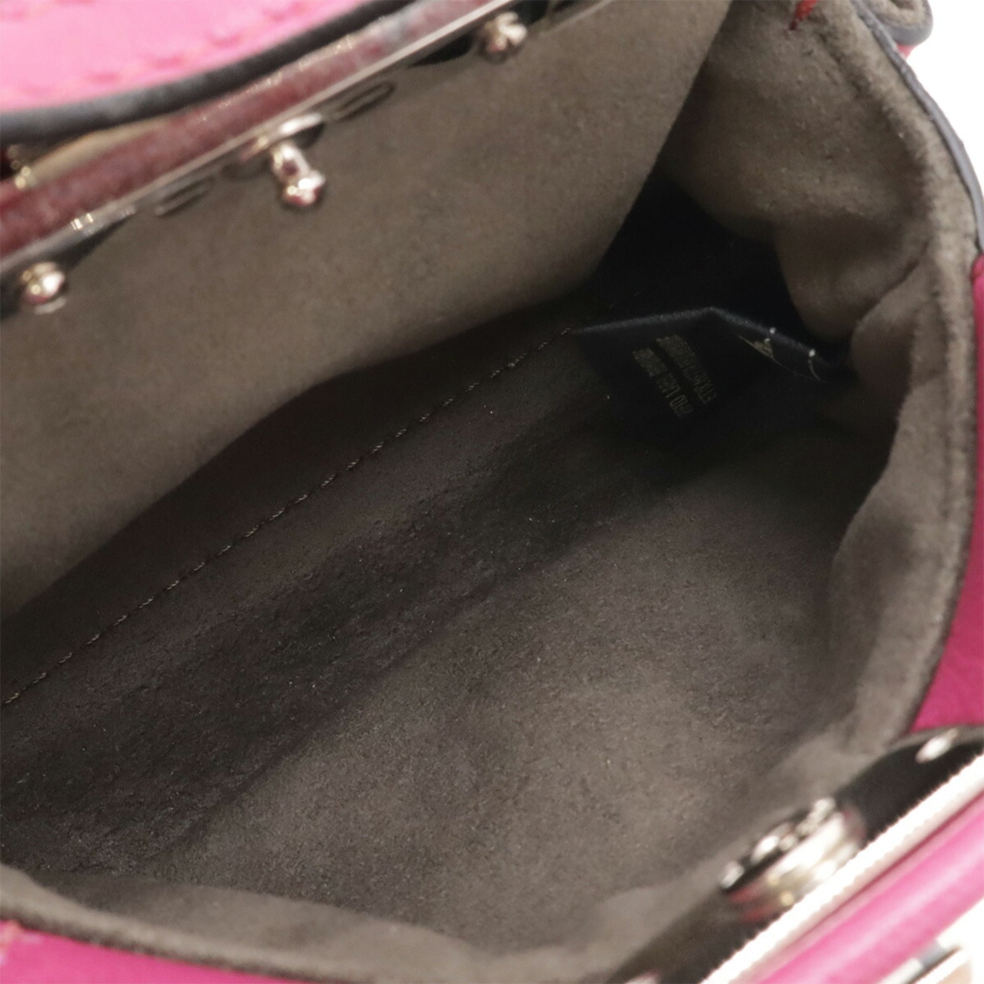 Fendi Purple Leather Handbag Shoulder Bag (Pre-Owned)