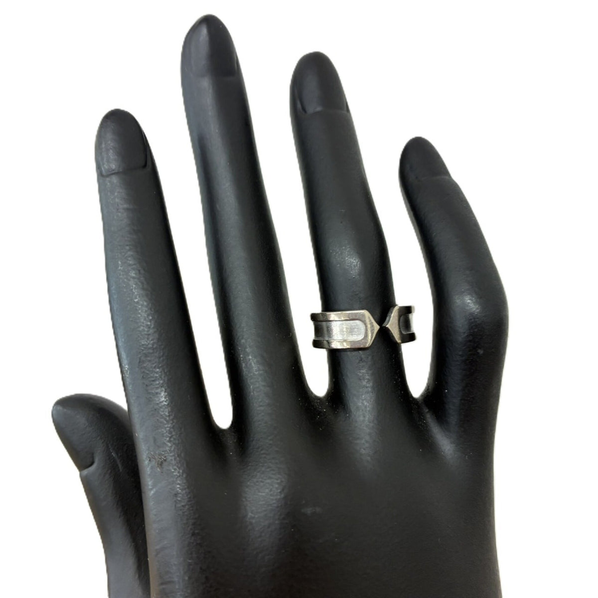 Cartier C2 Silver Band Ring (Pre-Owned)