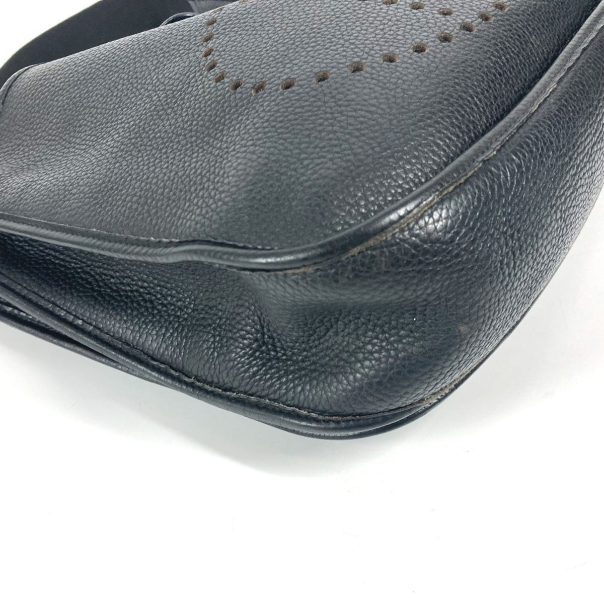Hermes Black Taurillon Clemence Leather Shoulder Bag (Pre-Owned)