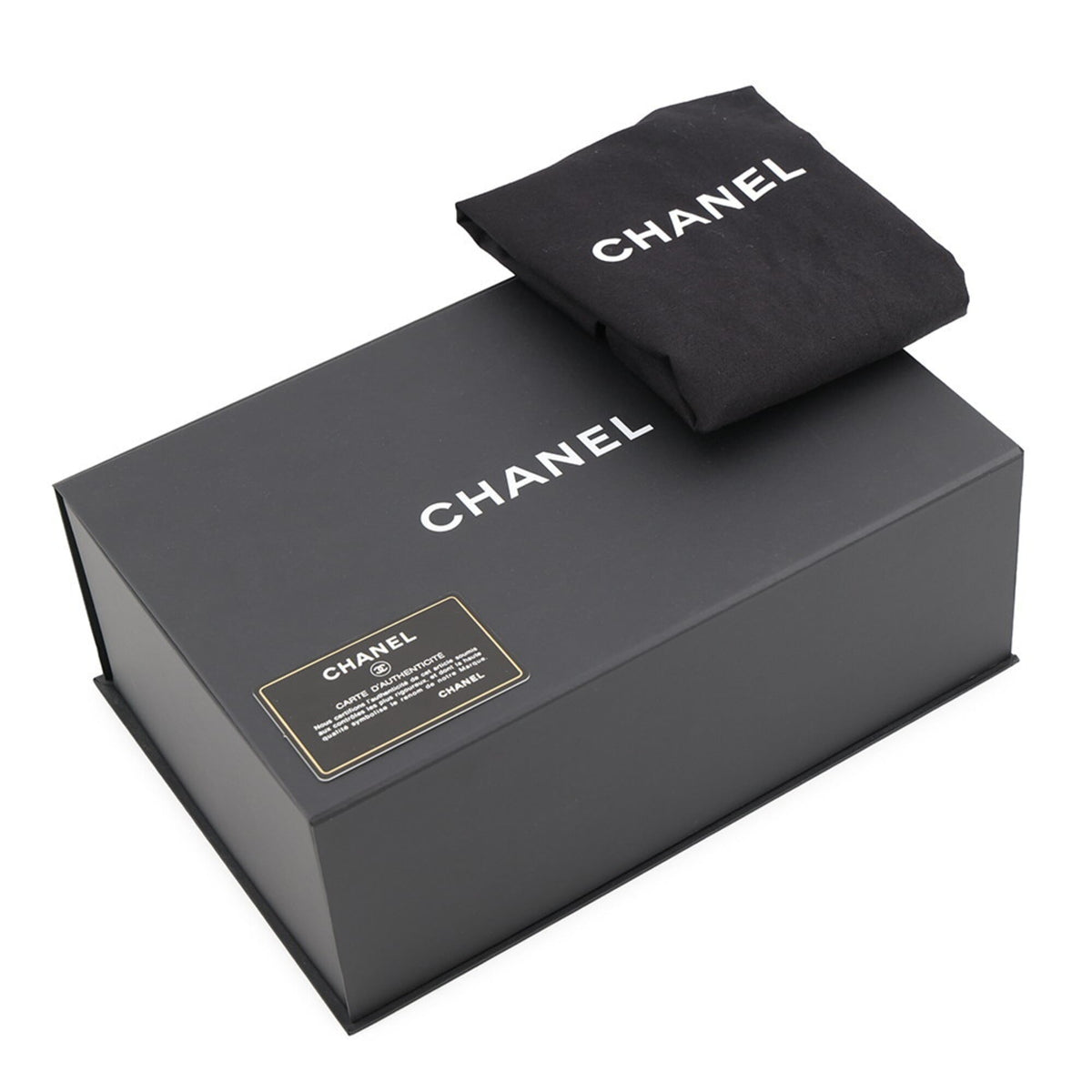 Chanel Gabriel Black Leather Handbag Shoulder Bag (Pre-Owned)
