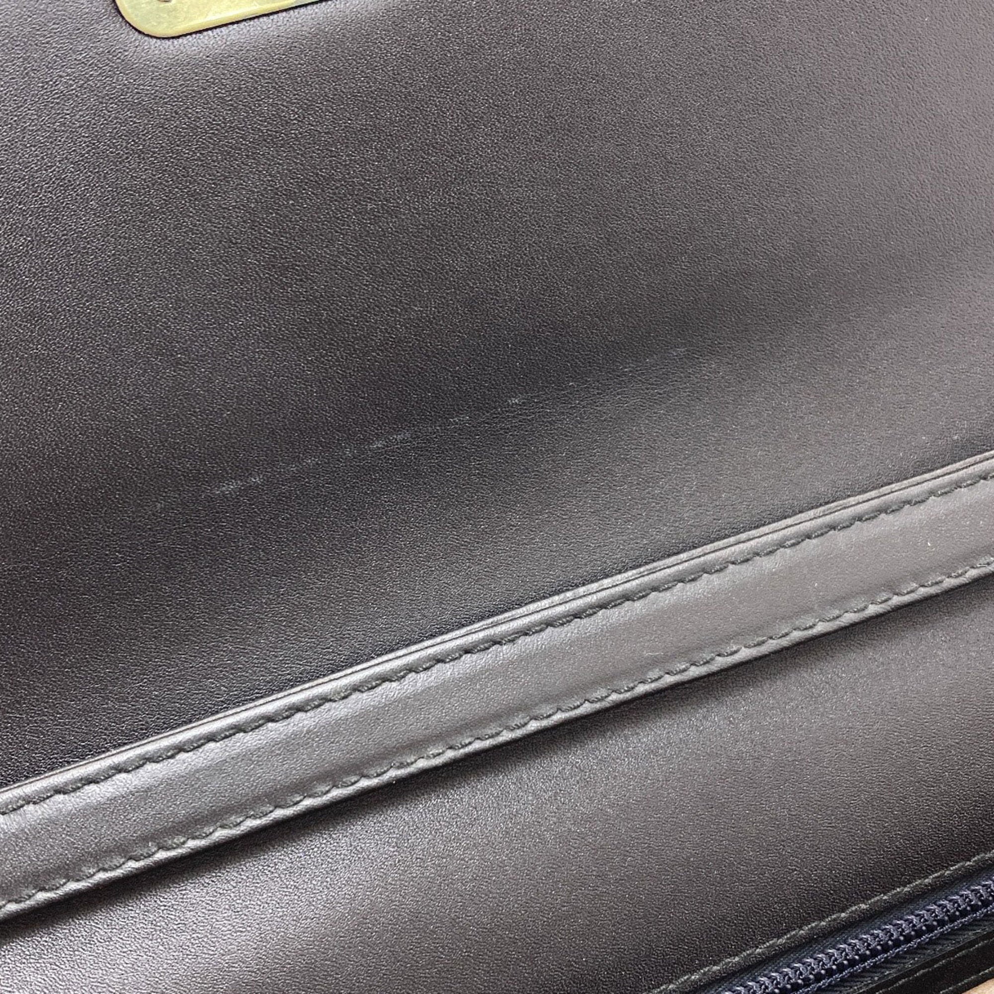 Dunhill Black Leather Clutch Bag (Pre-Owned)