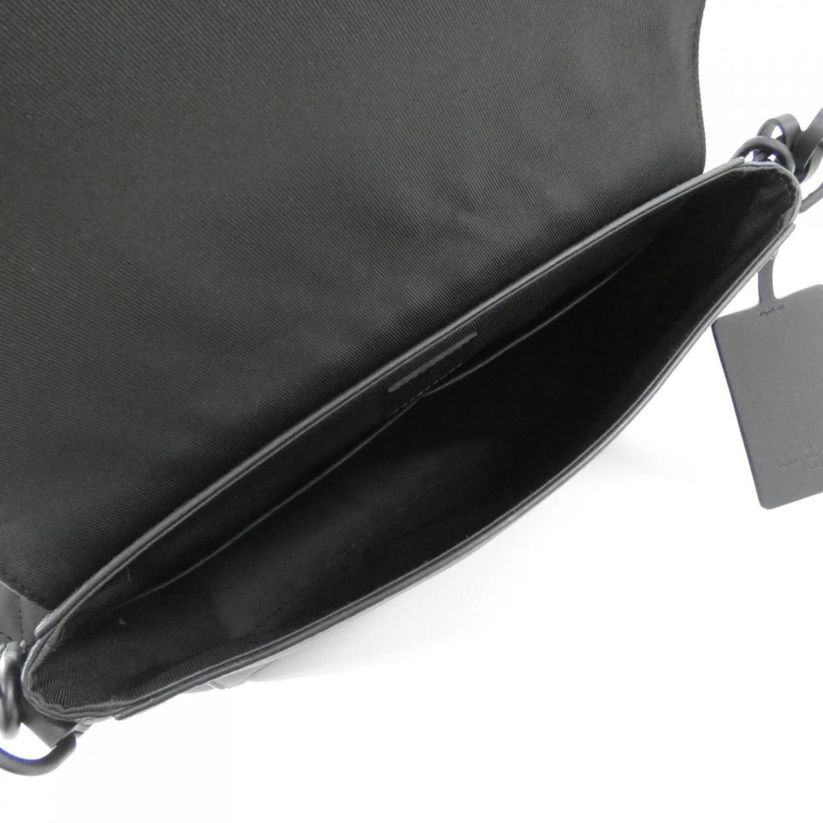 Louis Vuitton Black Leather Shoulder Bag (Pre-Owned)