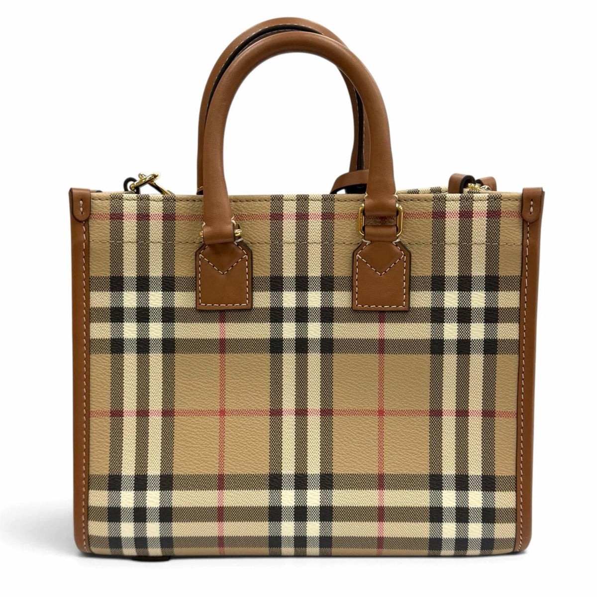 Burberry Beige Brown Shoulder Bag (Pre-Owned)