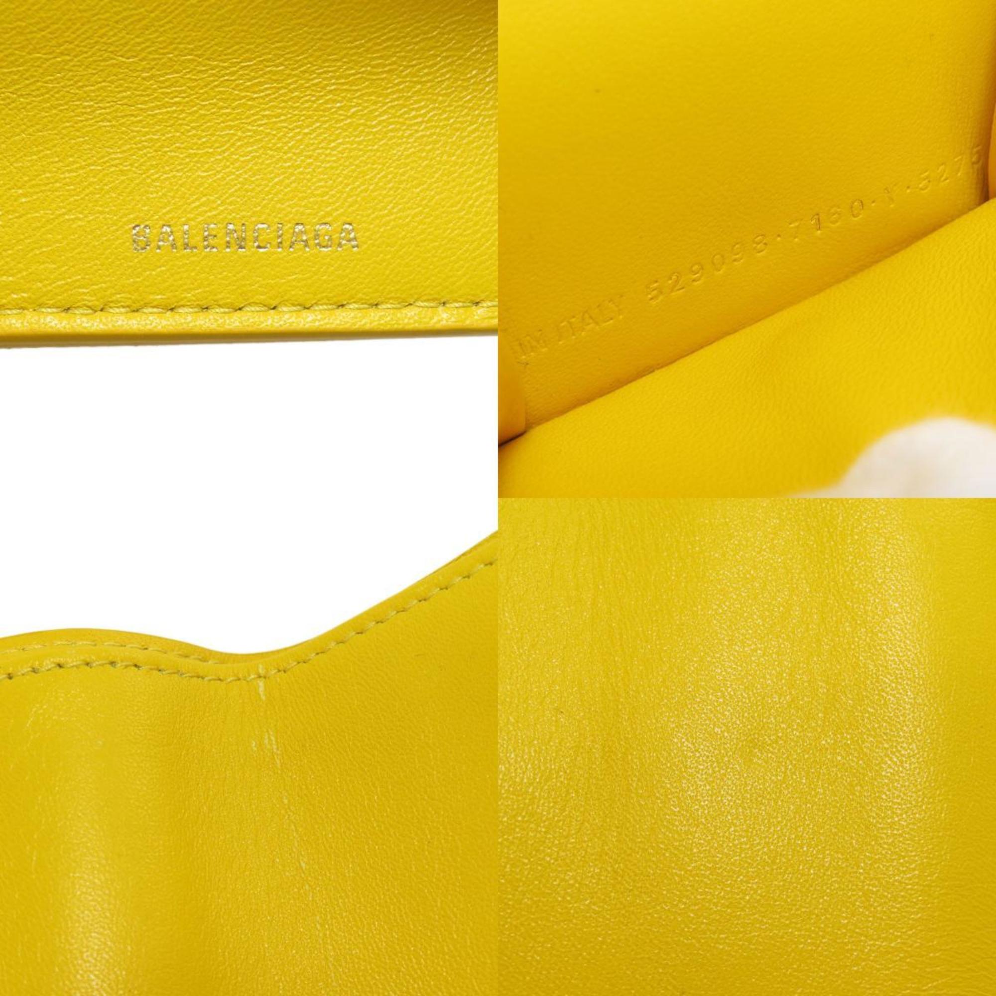 Balenciaga Yellow Leather Wallet (Tri-Fold) (Pre-Owned)