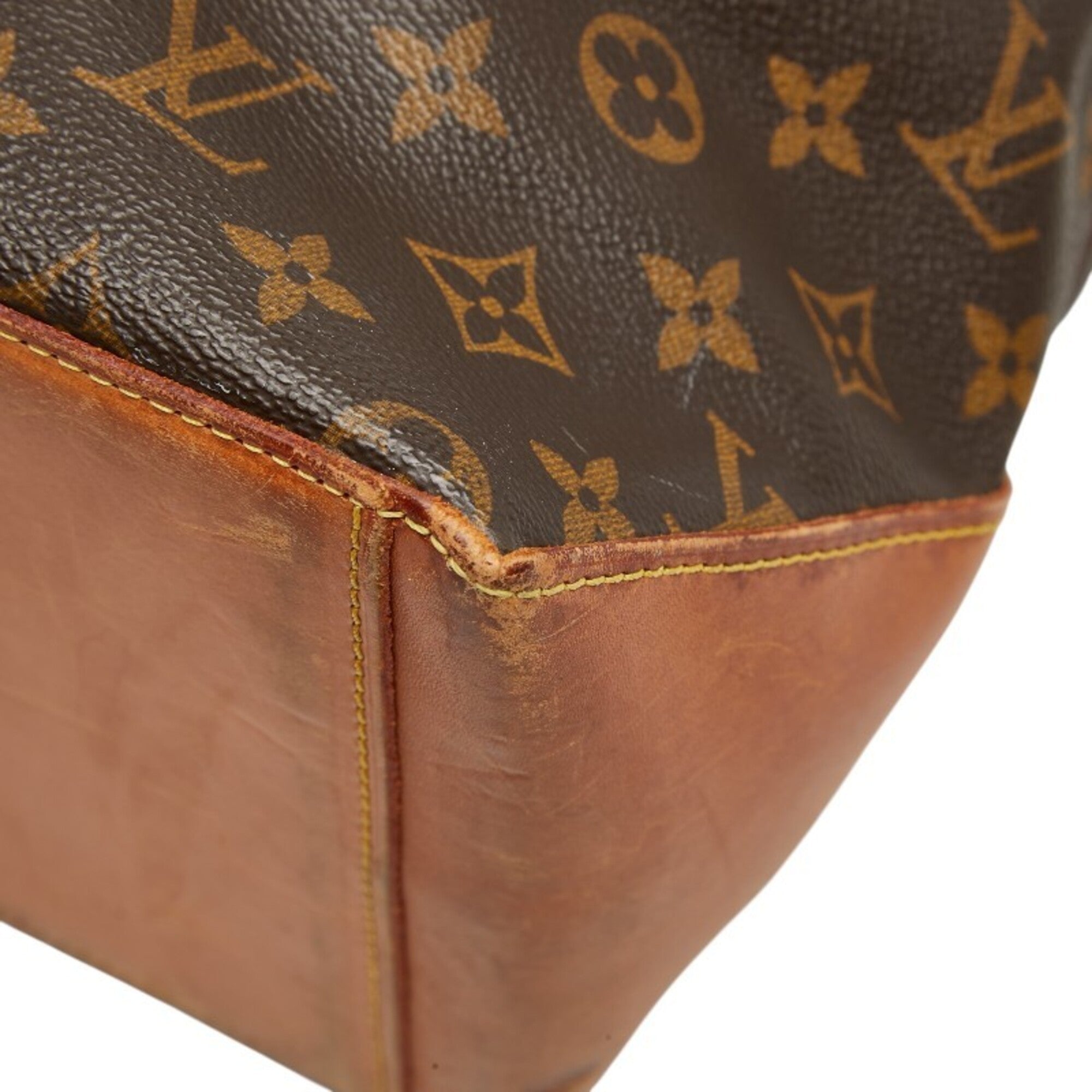 Louis Vuitton Brown Pvc Leather Shoulder Bag Tote Bag (Pre-Owned)