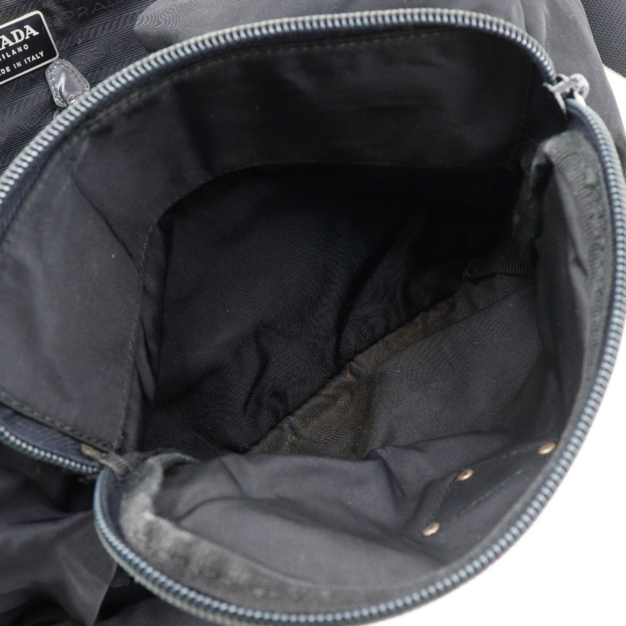 Prada Black Nylon Backpack Tote Bag (Pre-Owned)