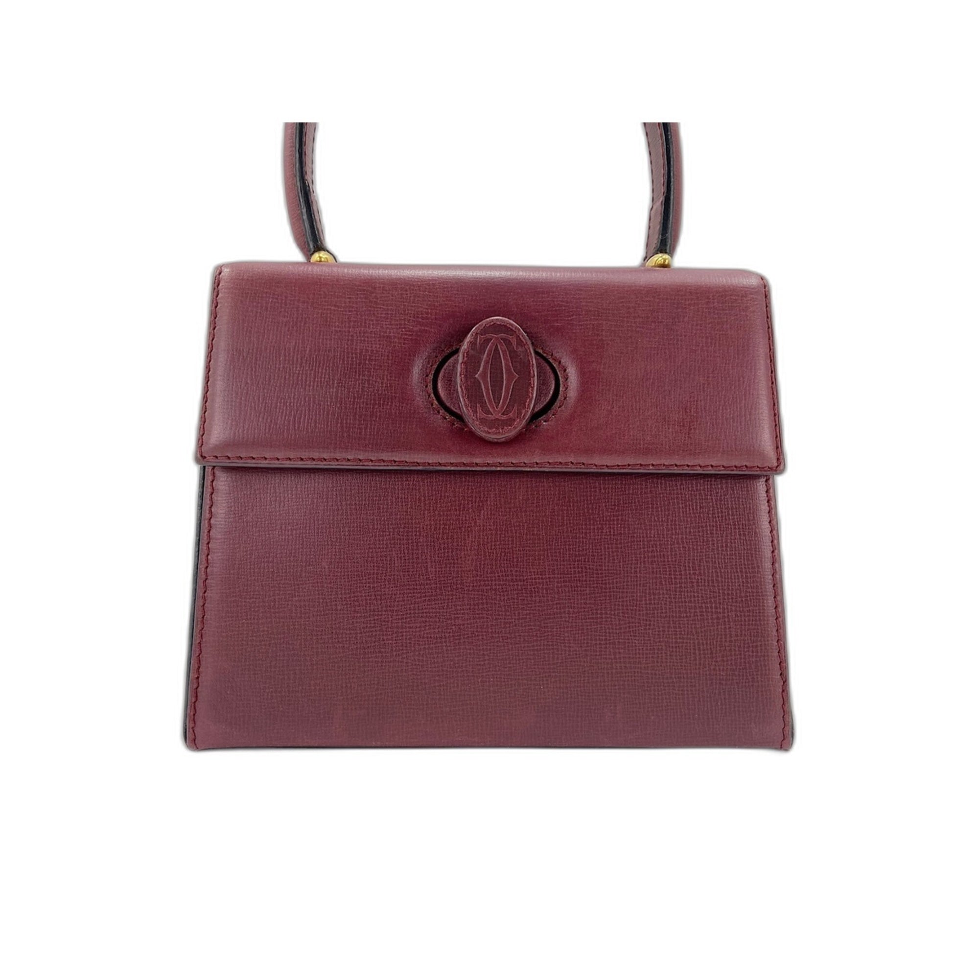 Cartier Must Wine Red Handbag (Pre-Owned)