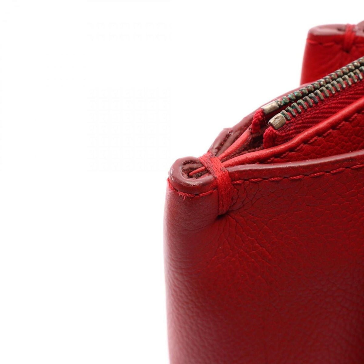 Louis Vuitton Red Color Leather Handbag Tote Bag (Pre-Owned)