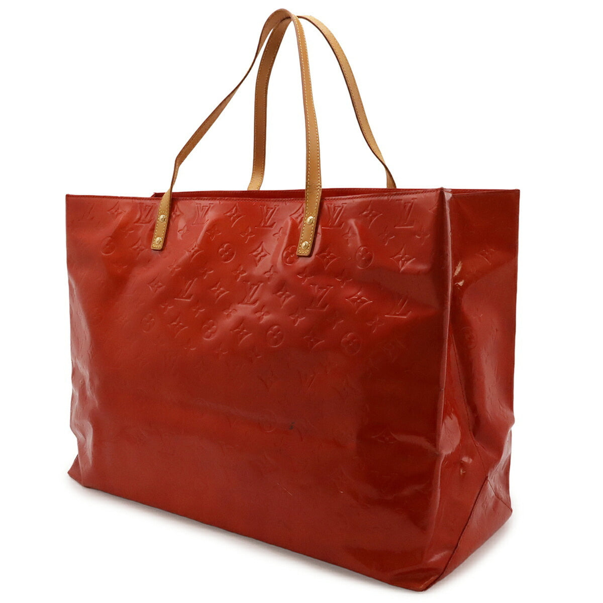 Louis Vuitton Galle Red Color Rouge Monogram Vernis Shoulder Bag Tote Bag (Pre-Owned)