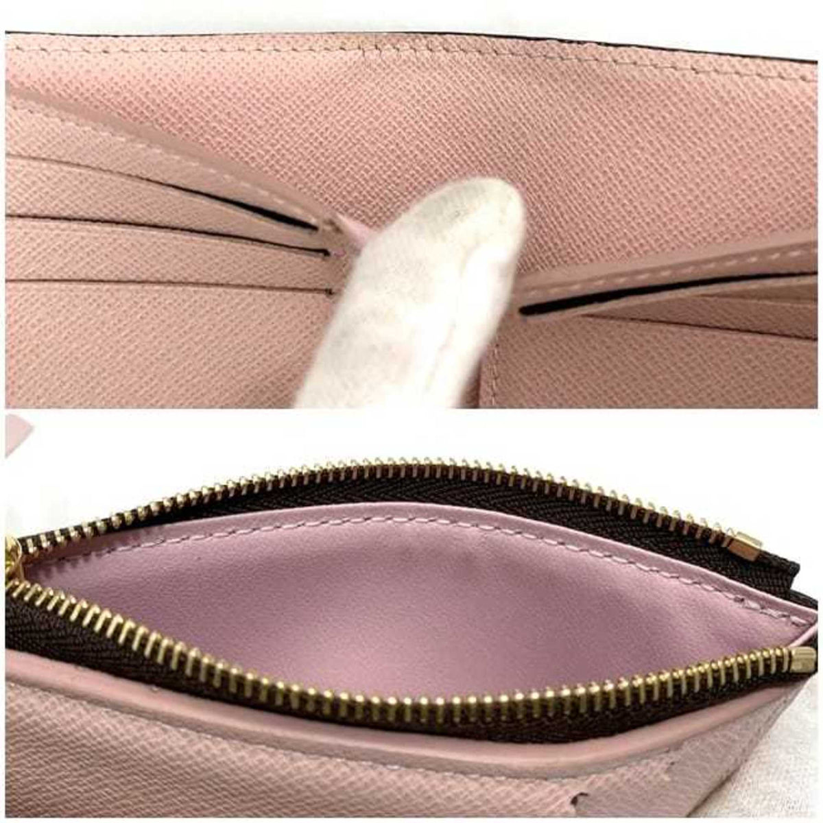 Louis Vuitton Brown Monogram Pink Rose Ballerine Monogram Wallet (Tri-Fold) (Pre-Owned)