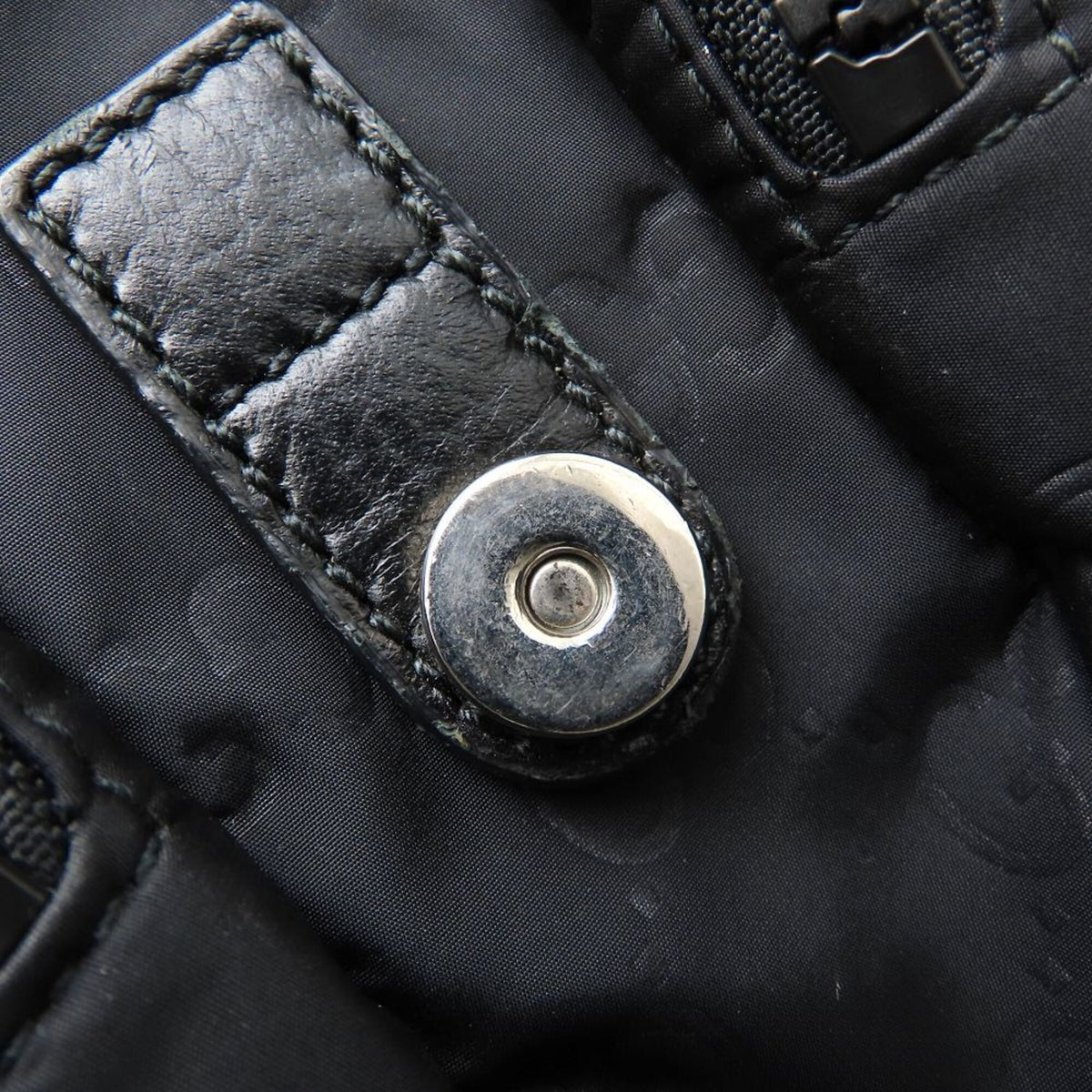 Gucci Black Nylon Leather Backpack (Pre-Owned)