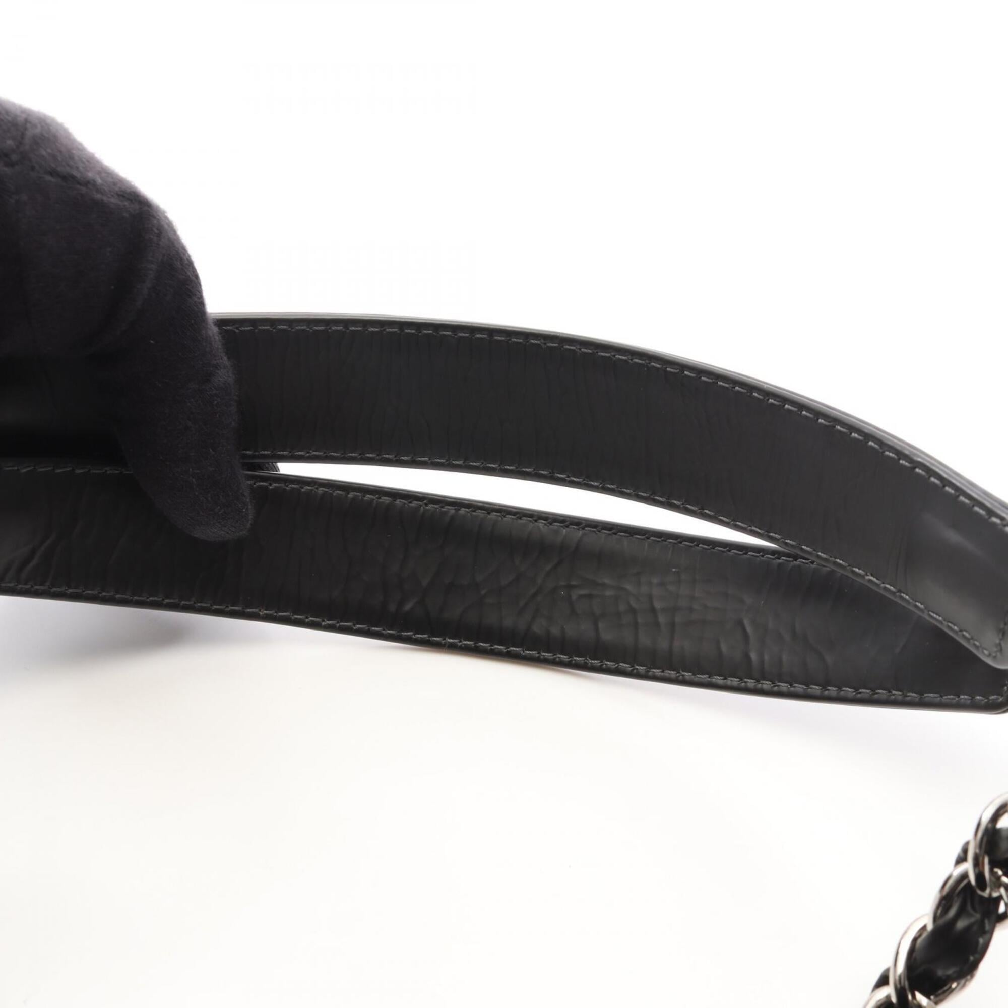 Chanel Black Leather Handbag Tote Bag (Pre-Owned)