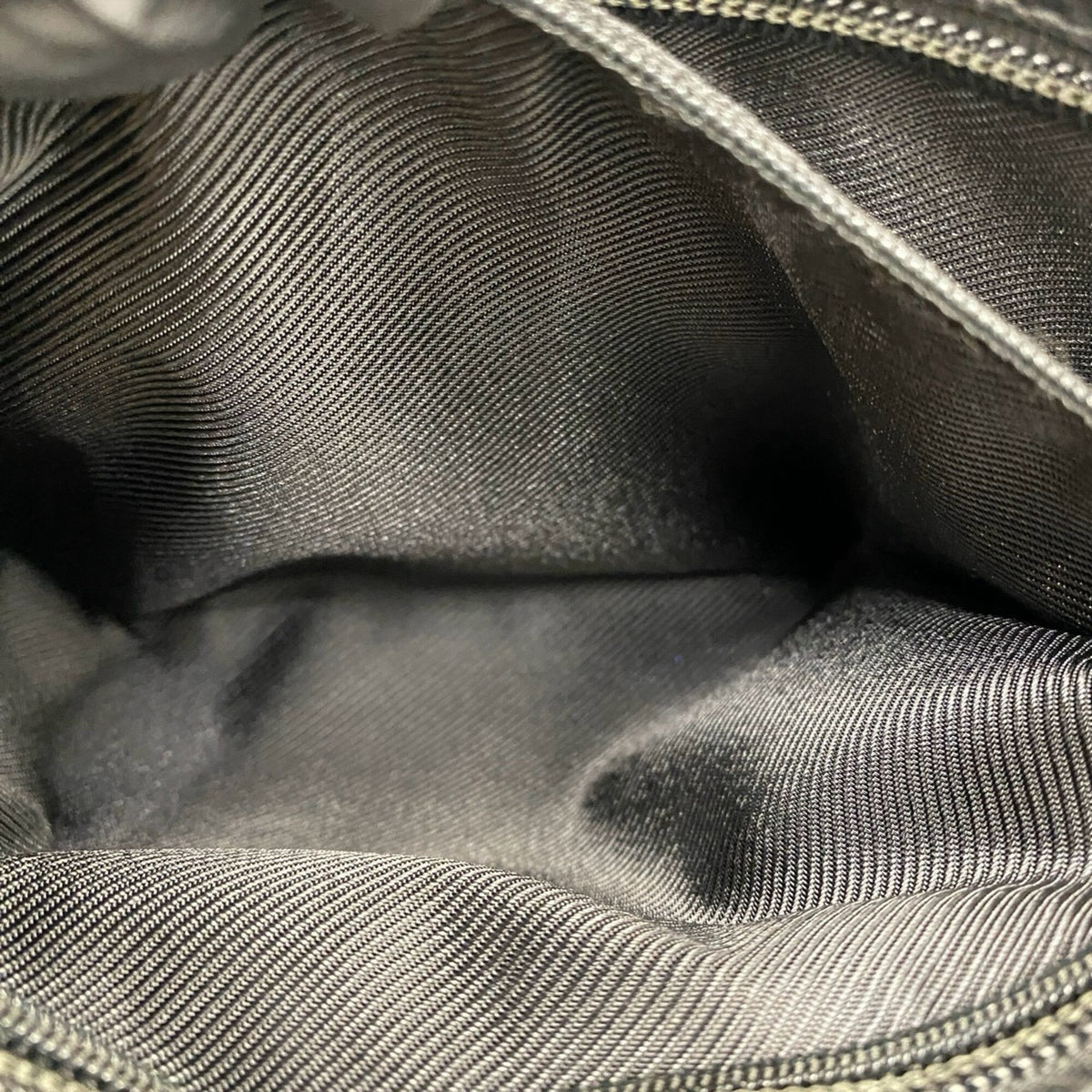 Gucci Black Navy Canvas Leather Handbag Tote Bag (Pre-Owned)