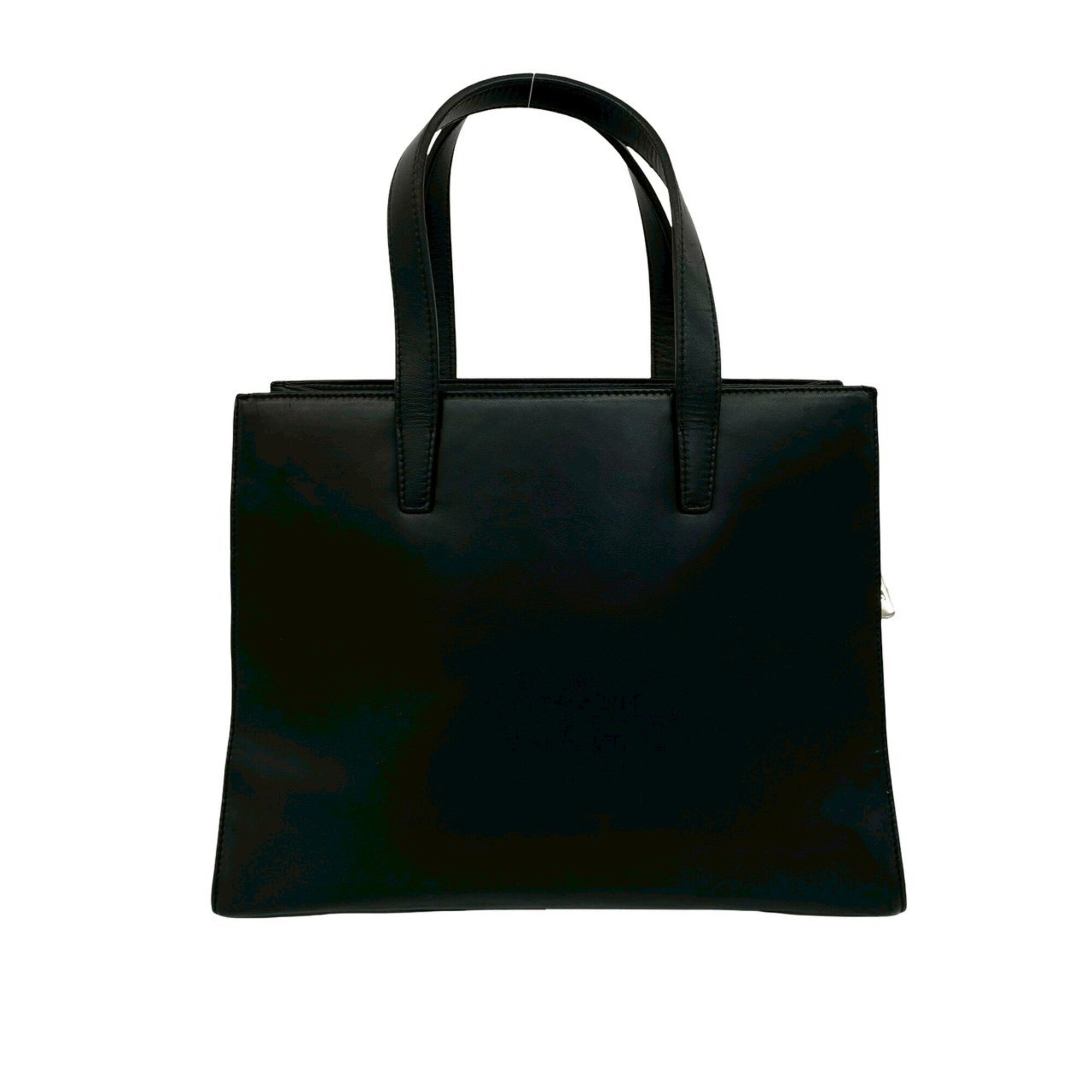 Loewe Black Leather Handbag Shoulder Bag Tote Bag (Pre-Owned)