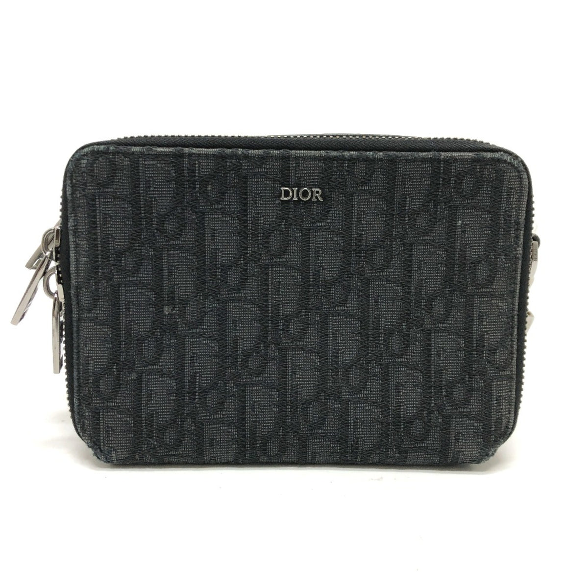 Christian Dior Navy Cloth Shoulder Bag (Pre-Owned)
