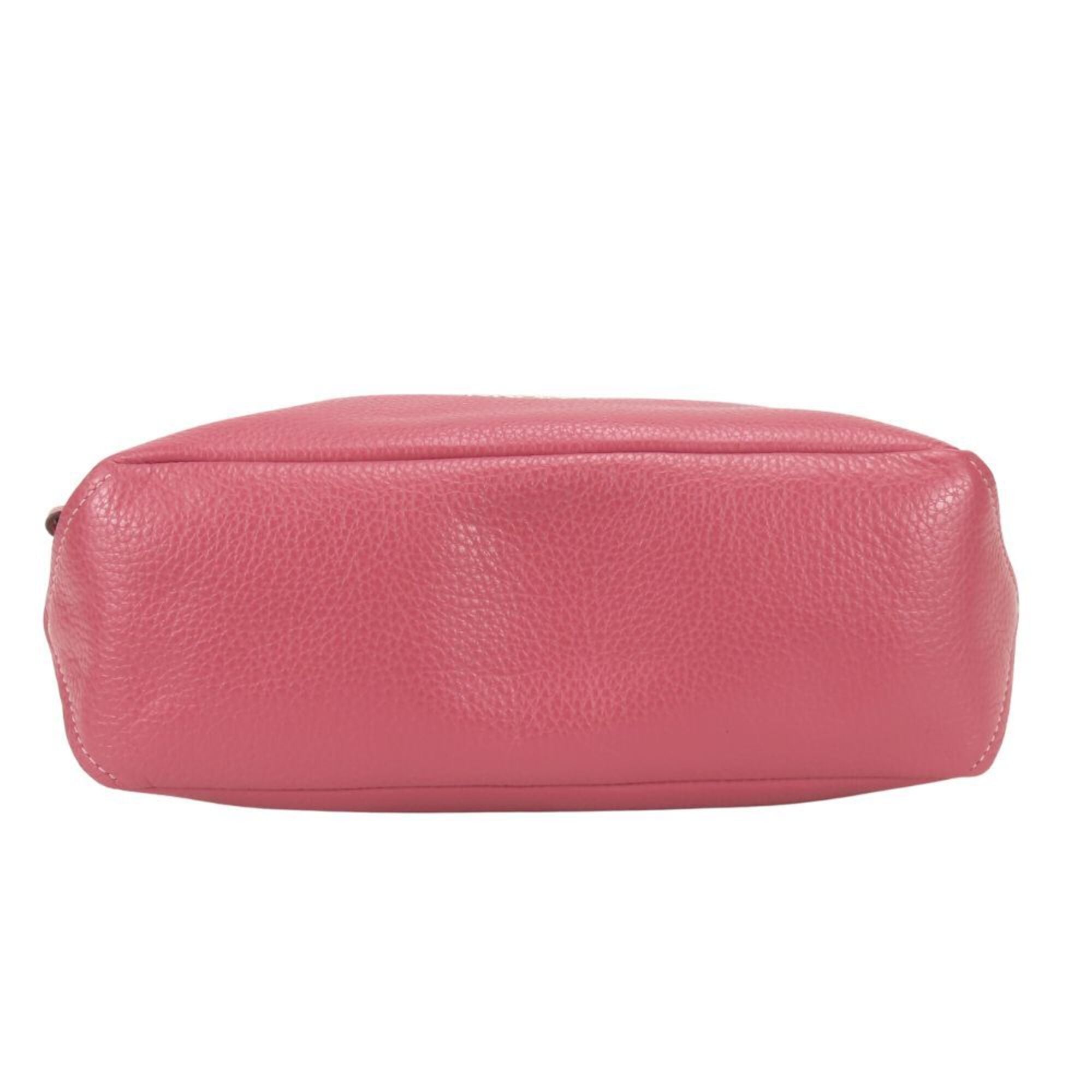 Coach Pink Leather Shoulder Bag (Pre-Owned)