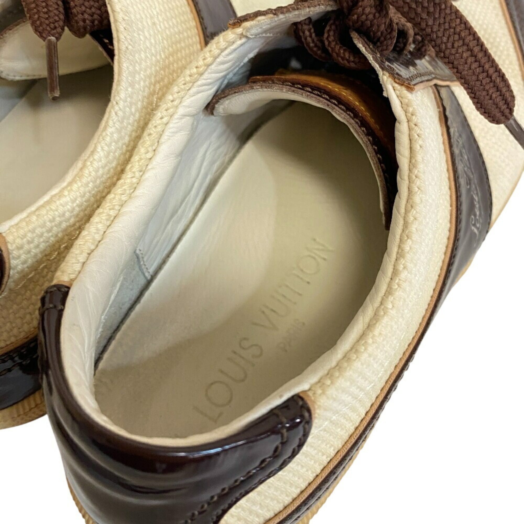 Louis Vuitton Brown White Sneakers (Pre-Owned)