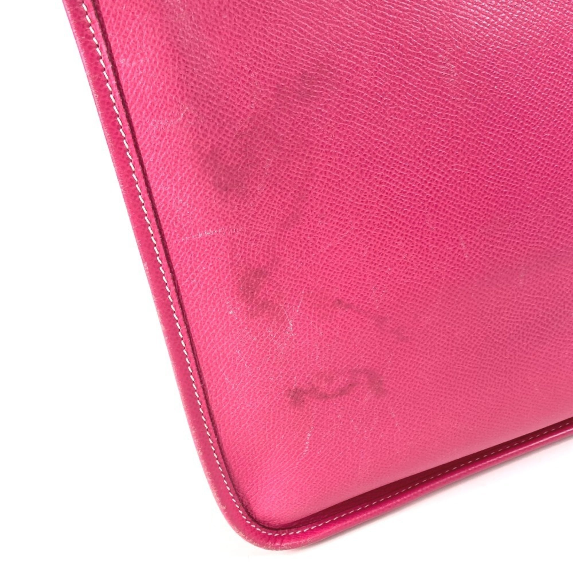Hermes Pink Rose Tyrien Epsom Leather Shoulder Bag (Pre-Owned)