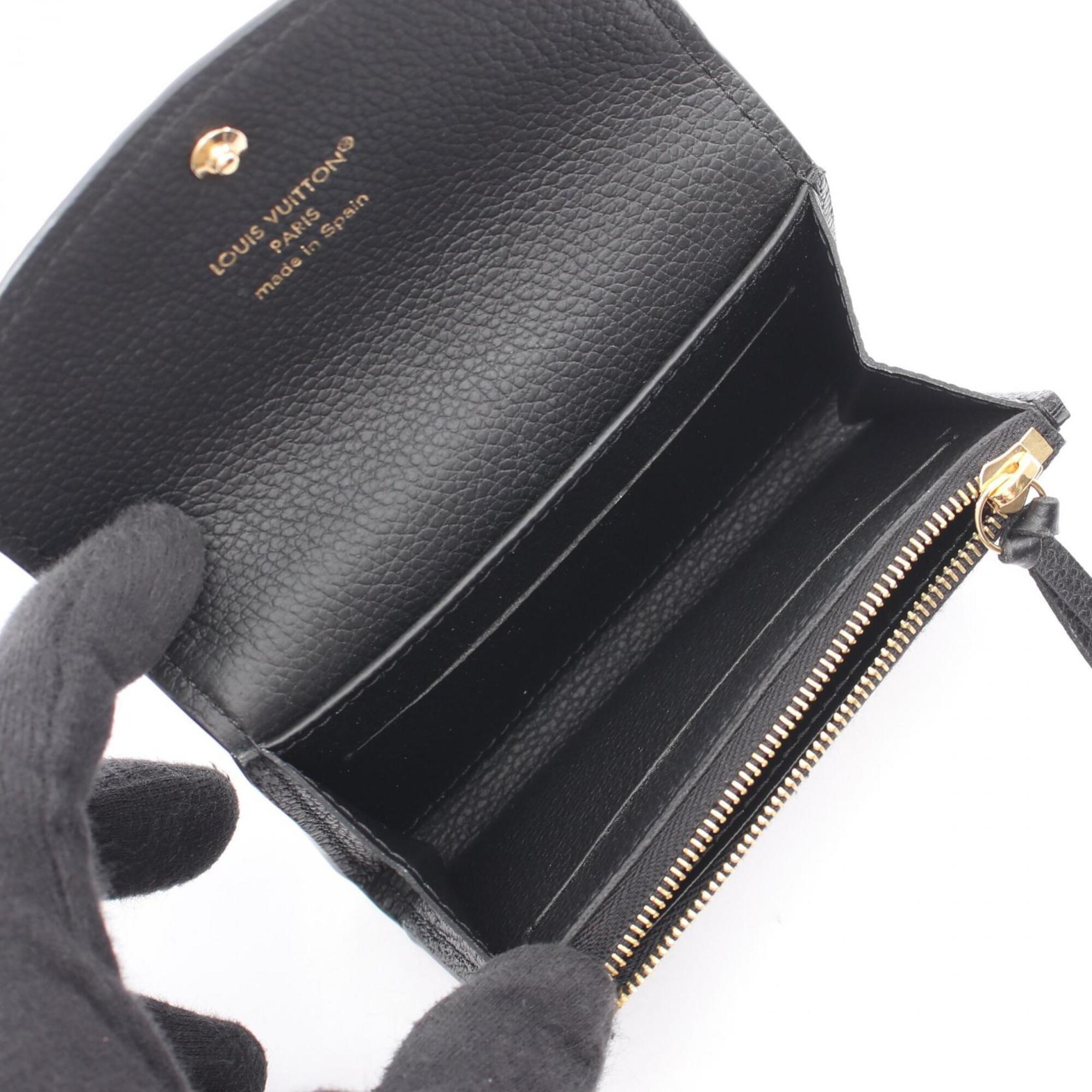 Louis Vuitton Black Leather Coin Purse/Coin Case (Pre-Owned)