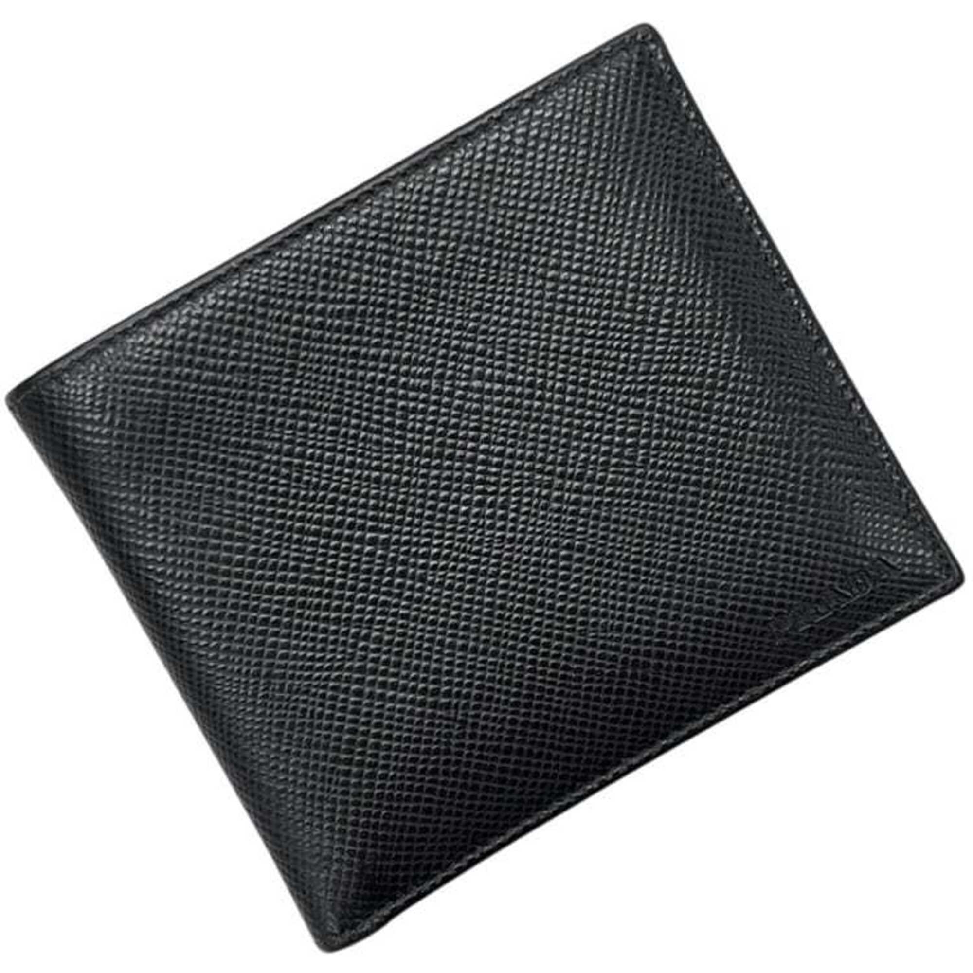Prada Black Nero Saffiano Wallet (Bi-Fold) (Pre-Owned)
