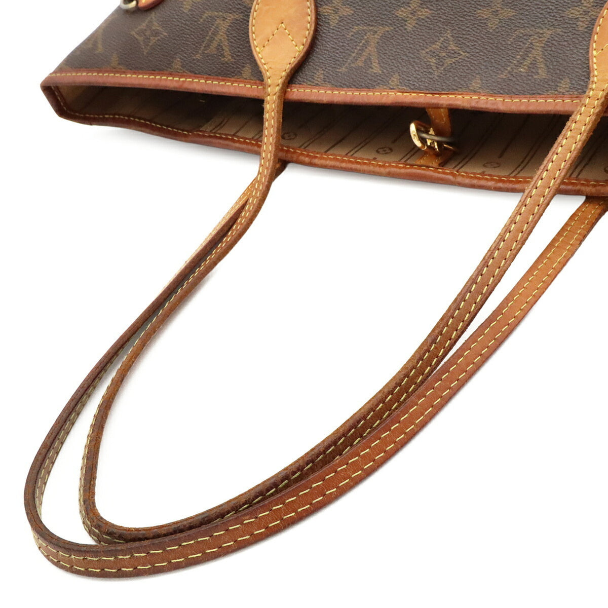 Louis Vuitton Brown Galle Monogram White Monogram Shoulder Bag Tote Bag (Pre-Owned)