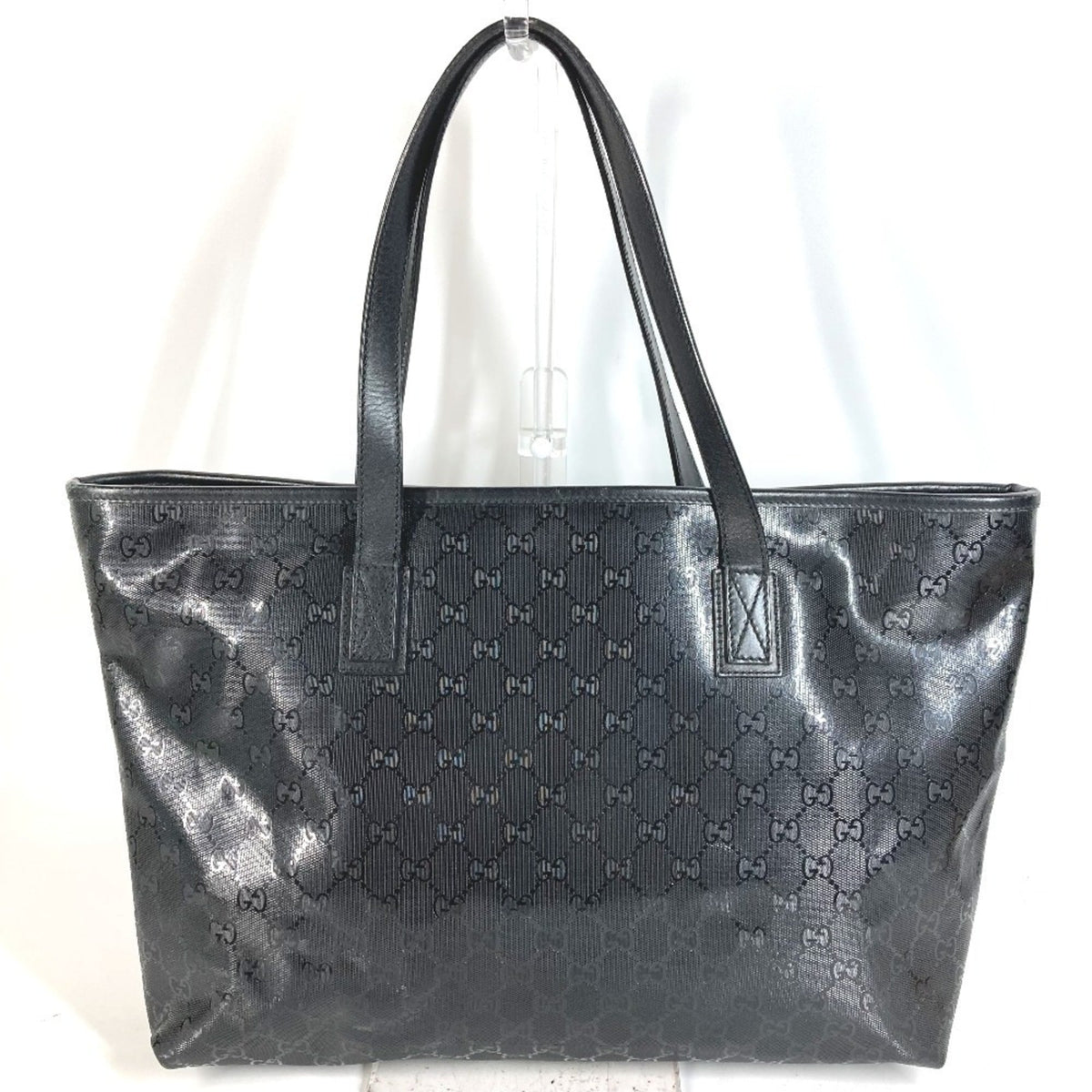 Gucci Black Gg Imprimé Shoulder Bag Tote Bag (Pre-Owned)