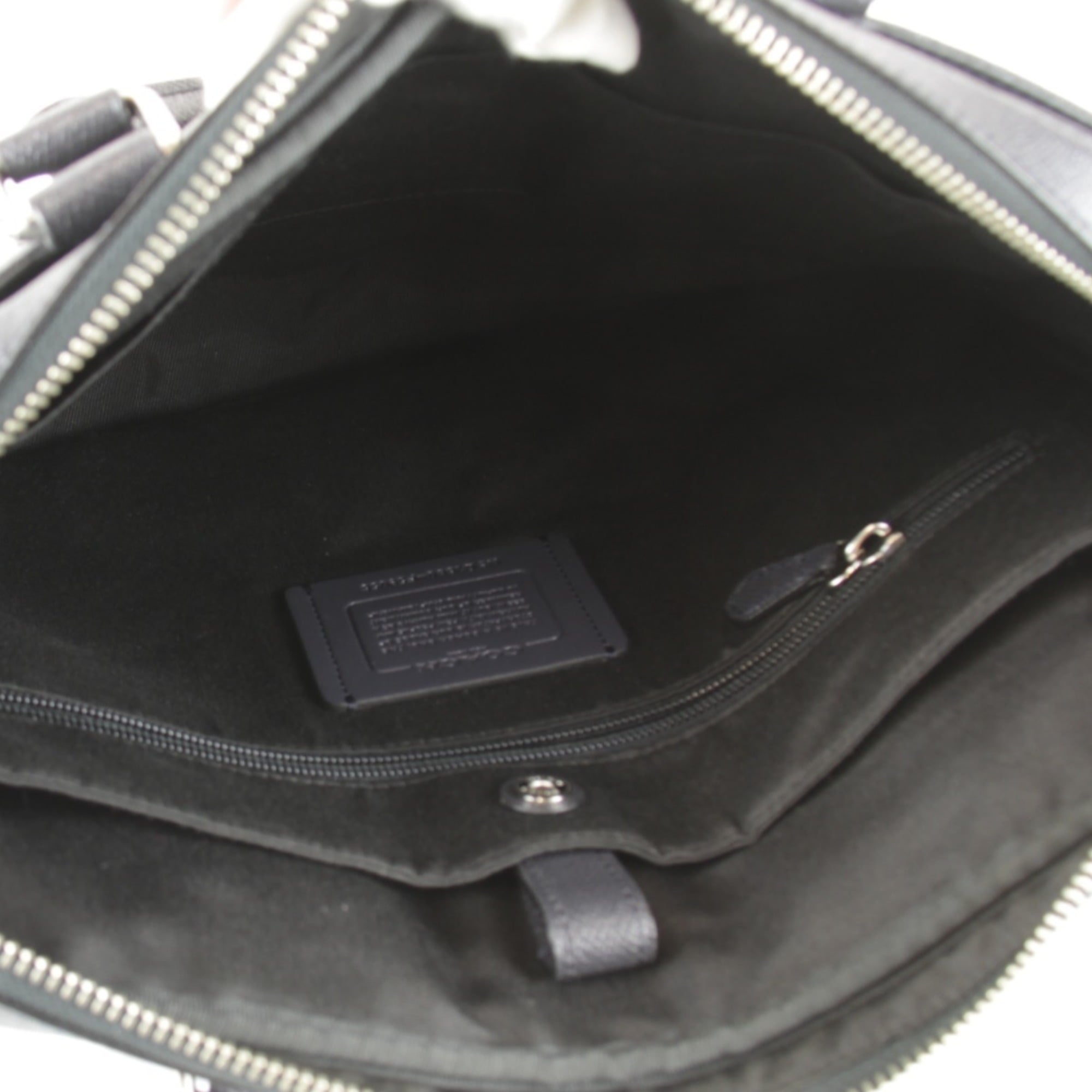 Coach Black Leather Briefcase Shoulder Bag (Pre-Owned)