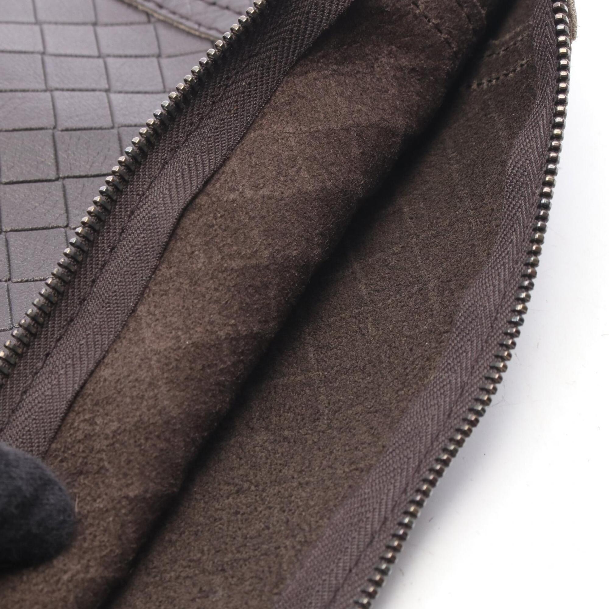Bottega Veneta Brown Leather Clutch Bag Handbag (Pre-Owned)