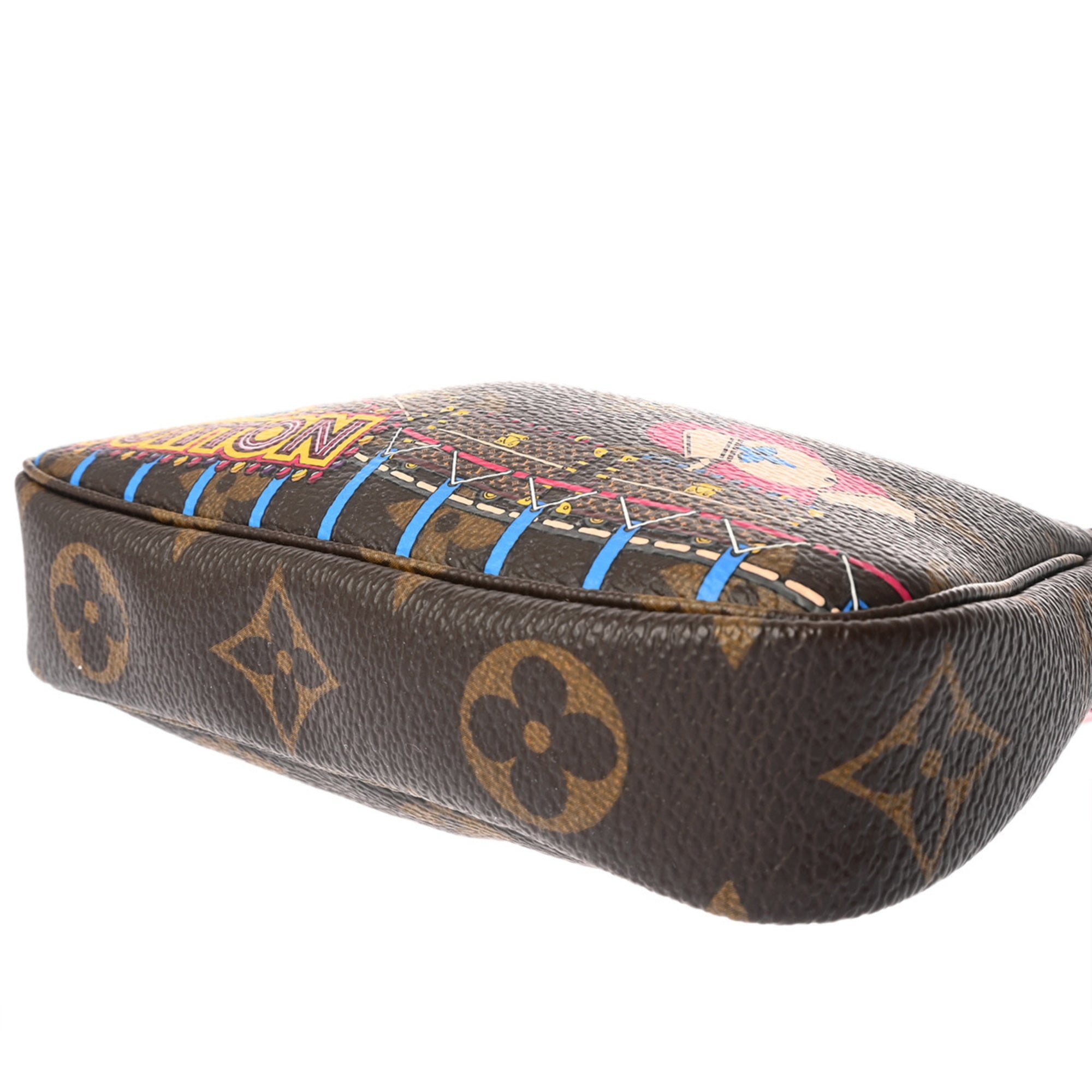 Louis Vuitton Brown Canvas Monogram Pochette Pouch (Pre-Owned)