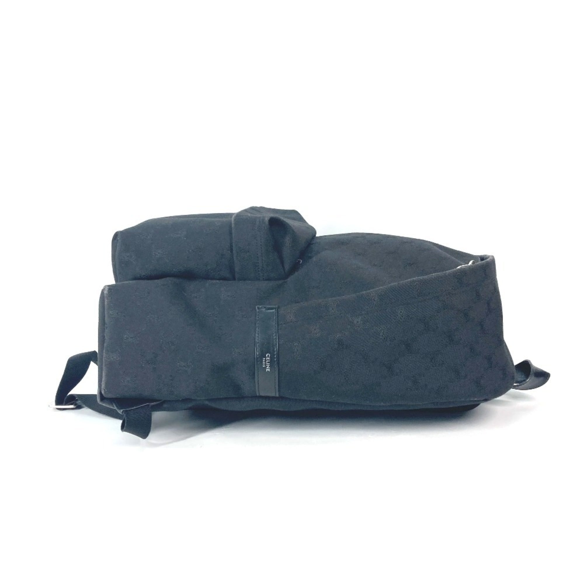 Celine Black Canvas Leather Backpack (Pre-Owned)