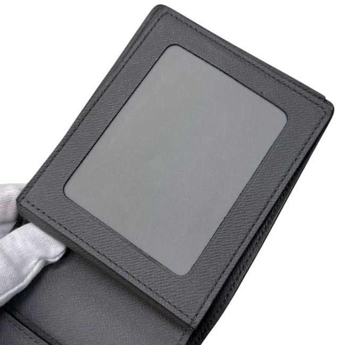 Louis Vuitton Glacier Gray Taiga Leather Wallet (Bi-Fold) (Pre-Owned)