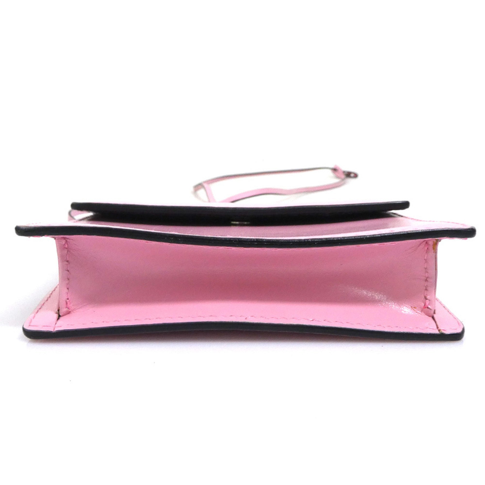 Prada Pink Leather Pochette (Pre-Owned)