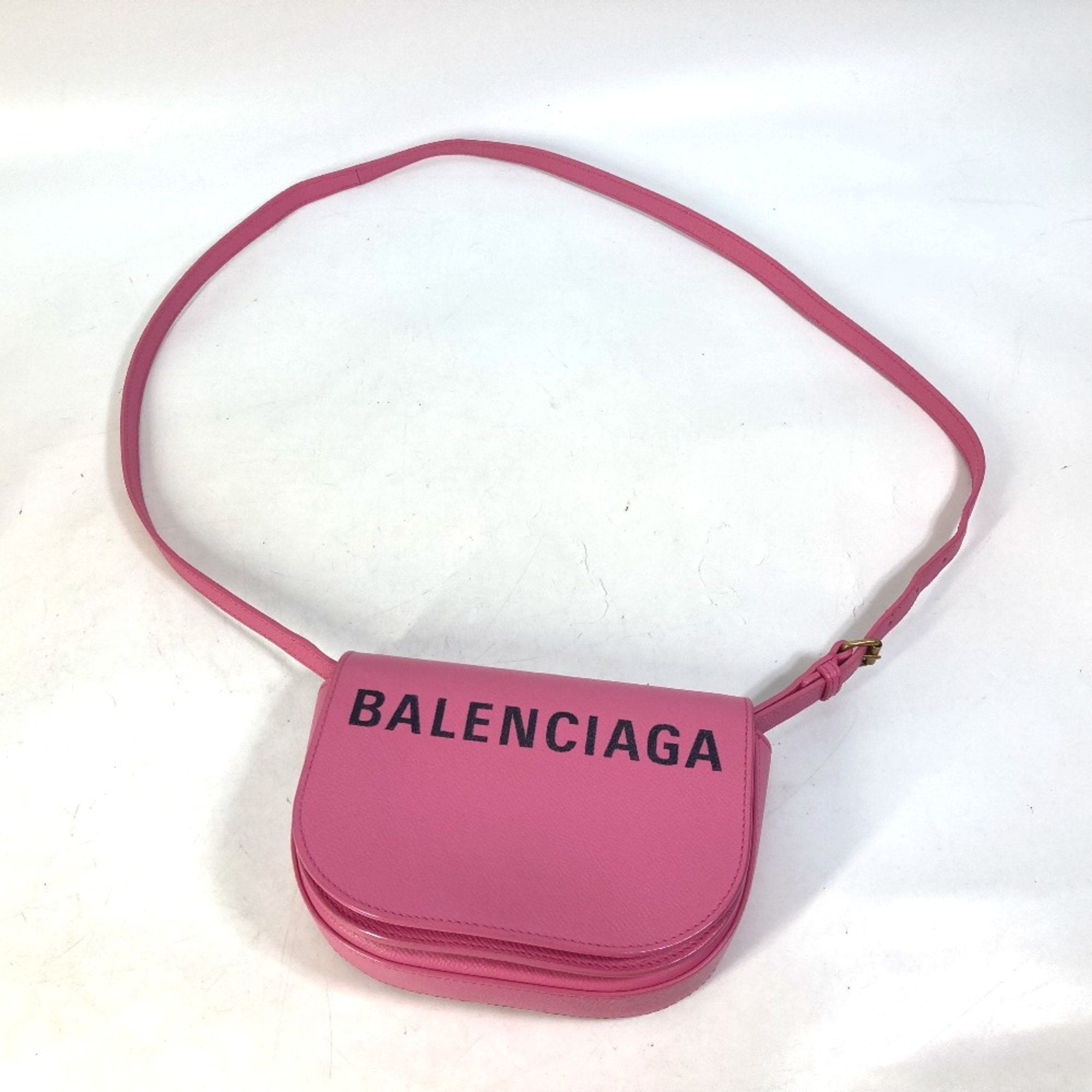 Balenciaga Pink Leather Shoulder Bag (Pre-Owned)