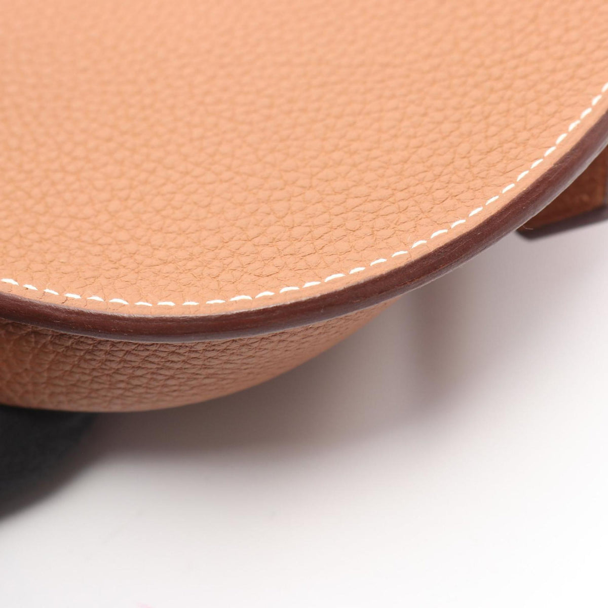 Hermes Brown Gold Togo Leather Leather Handbag Shoulder Bag (Pre-Owned)