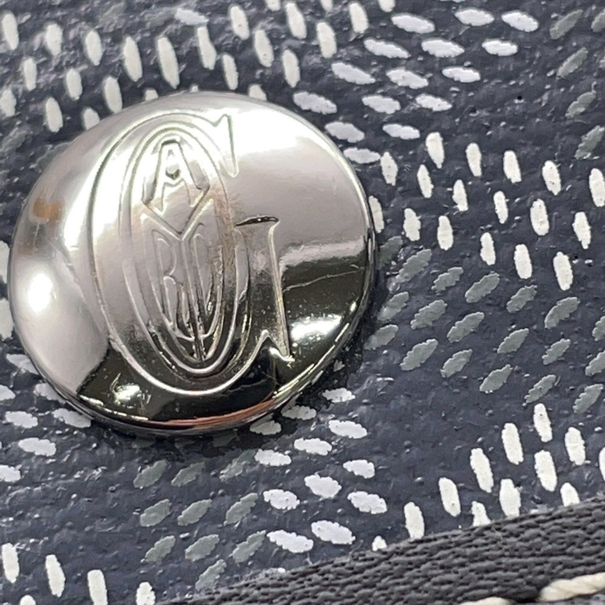 Goyard Gray Pvc Leather Handbag Pouch Tote Bag (Pre-Owned)