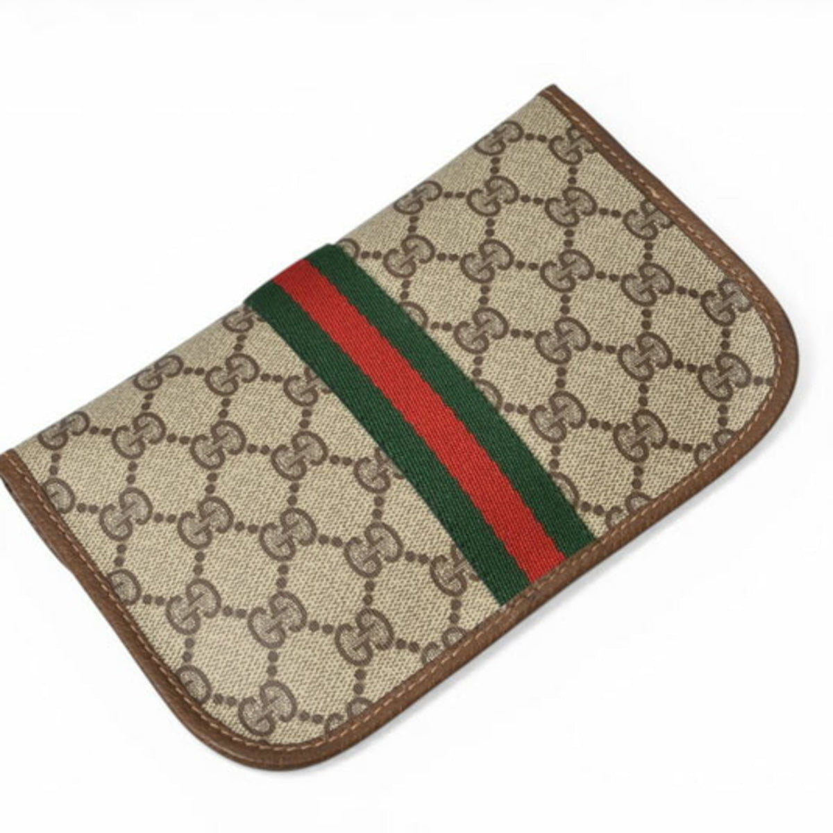 Gucci Gg Plus Beige Brown Gg Plus Pouch (Pre-Owned)