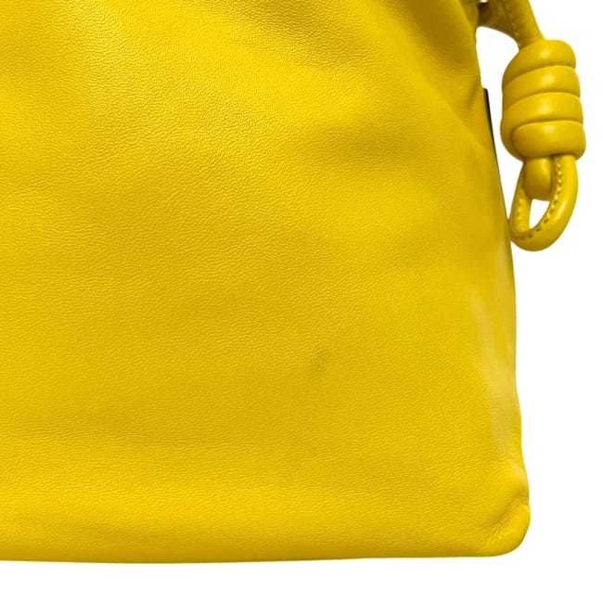 Loewe Yellow Nappa Leather Shoulder Bag Tote Bag (Pre-Owned)