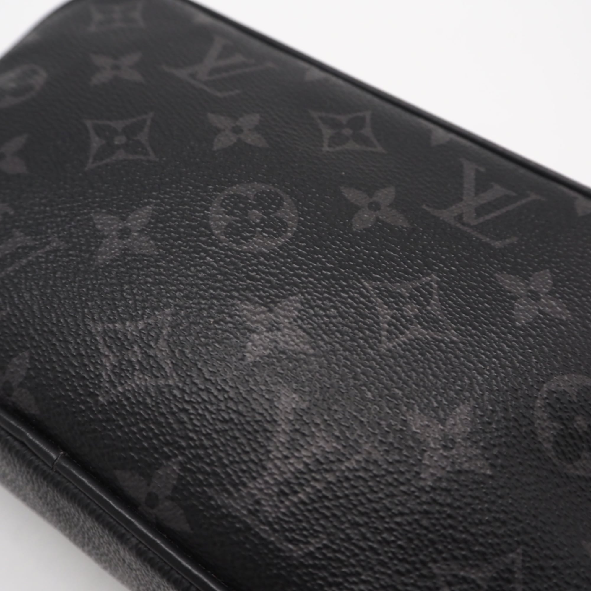 Louis Vuitton Black Gray Monogram Eclipse Pouch (Pre-Owned)