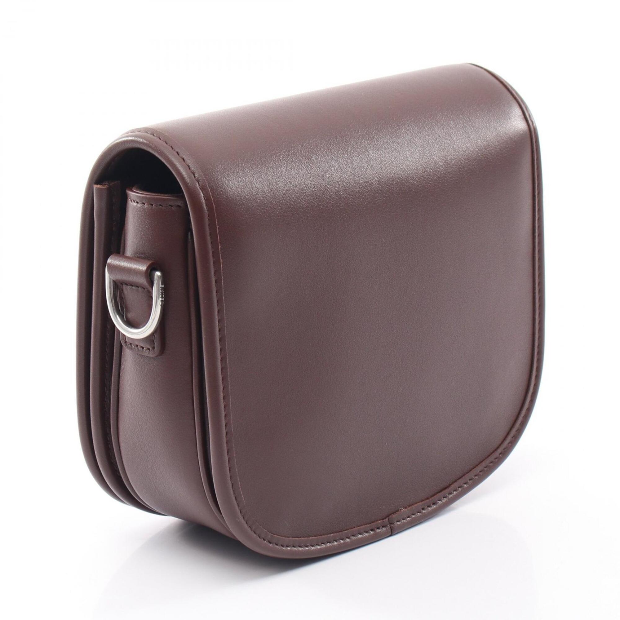 Celine Brown Leather Handbag Shoulder Bag (Pre-Owned)