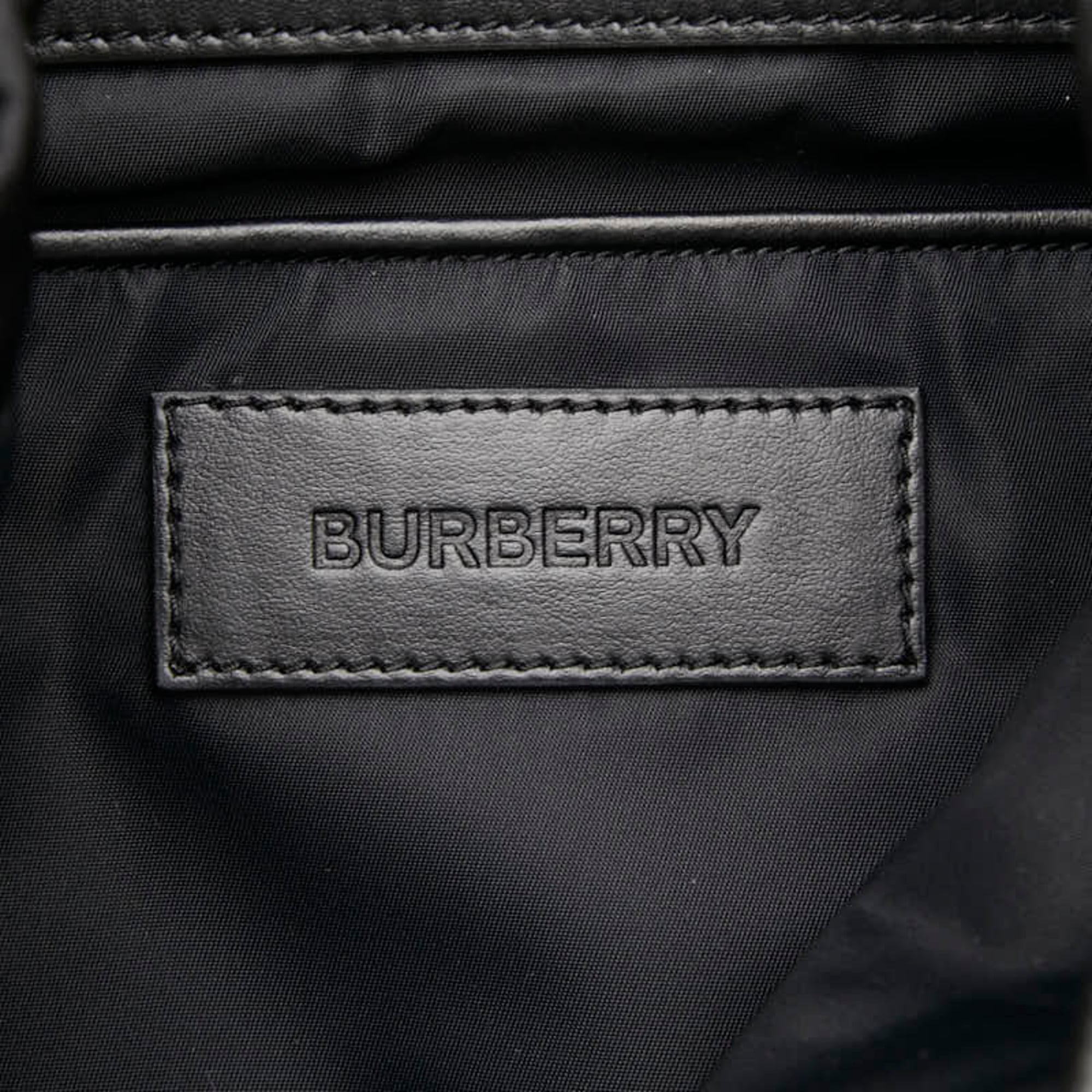Burberry Black Nylon Leather Backpack (Pre-Owned)