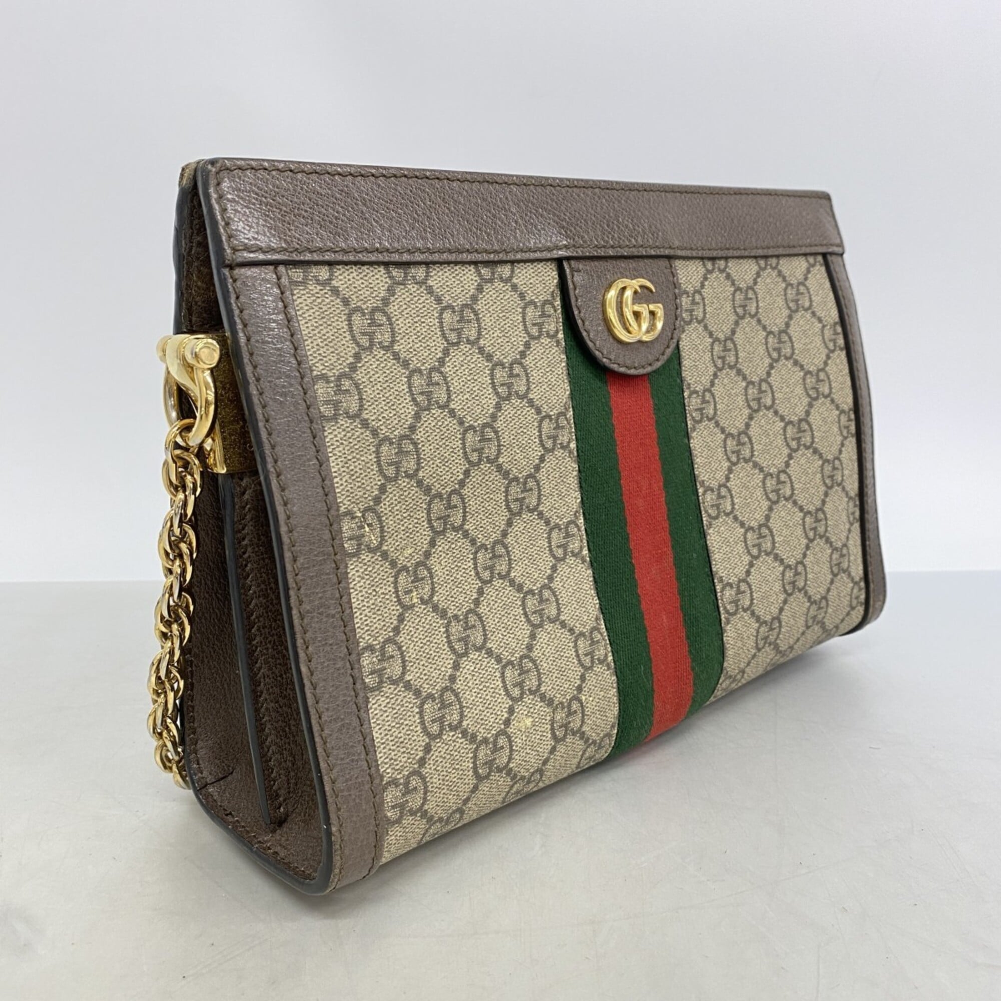Gucci Brown Pvc Shoulder Bag (Pre-Owned)