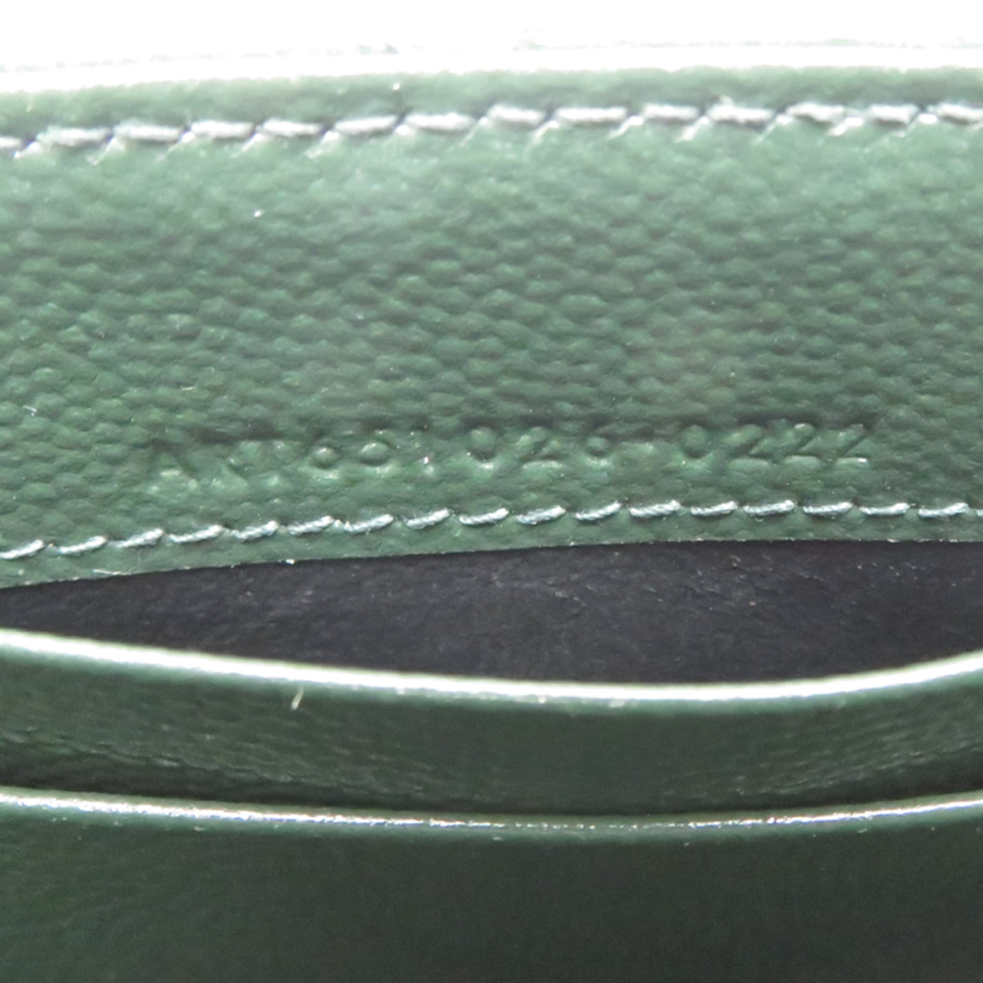 Saint Laurent Dark Green Leather Wallet (Bi-Fold) (Pre-Owned)