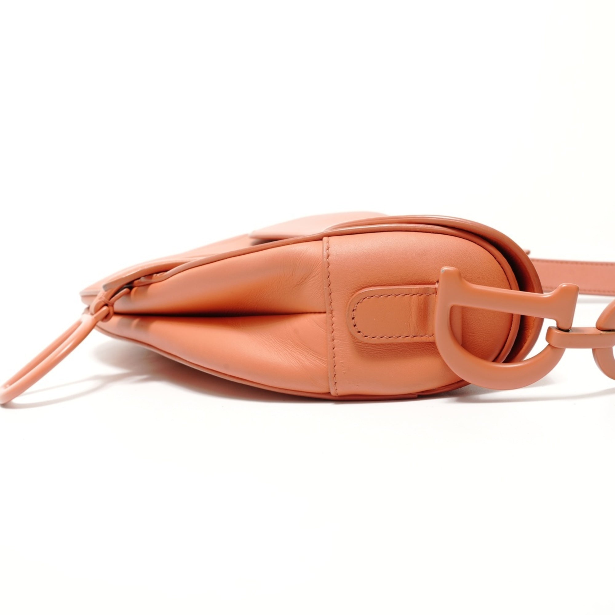 Christian Dior Orange Saddle Bag Shoulder Bag (Pre-Owned)