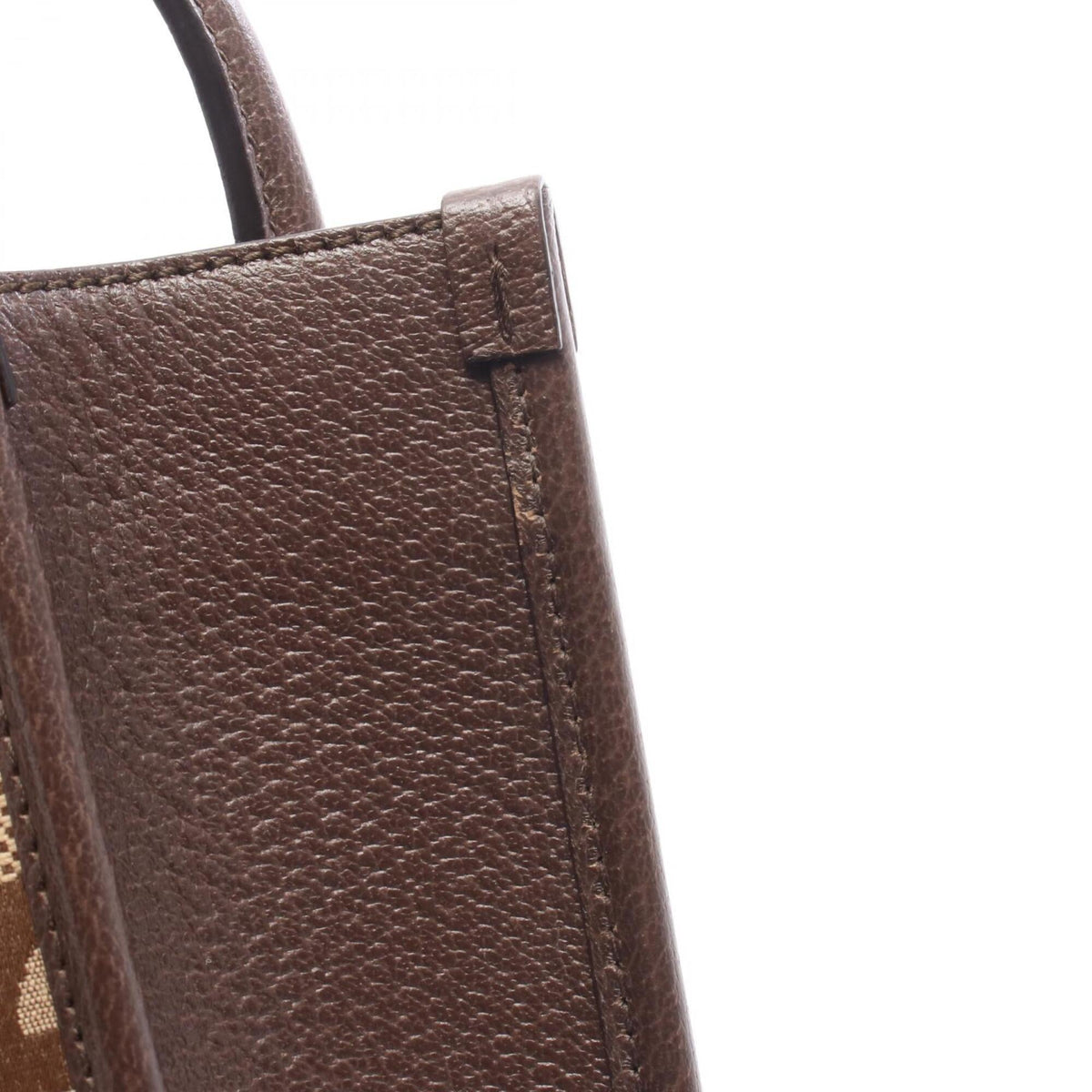 Gucci Beige Brown Leather Handbag Tote Bag (Pre-Owned)