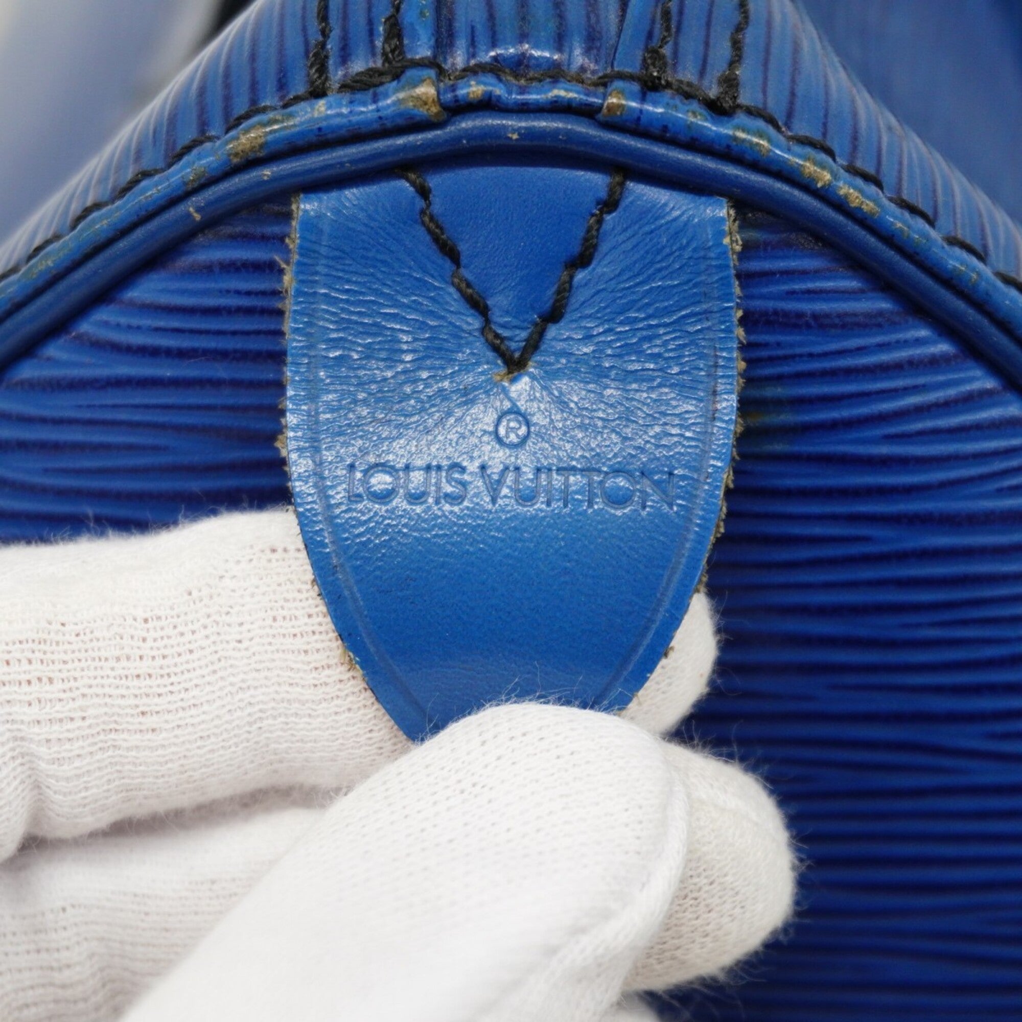 Louis Vuitton Toledo Blue Handbag (Pre-Owned)